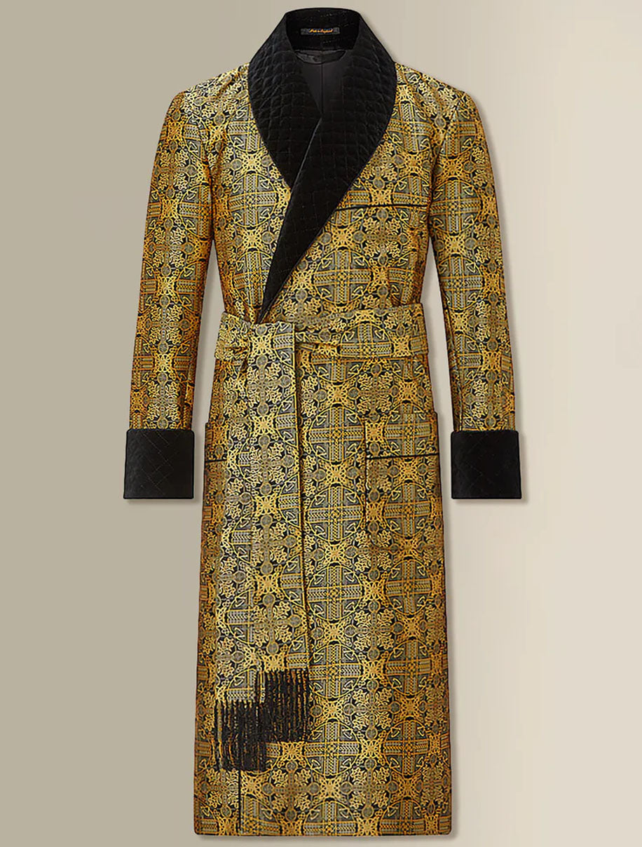 Lined Dressing Gowns | New & Lingwood  New and Lingwood