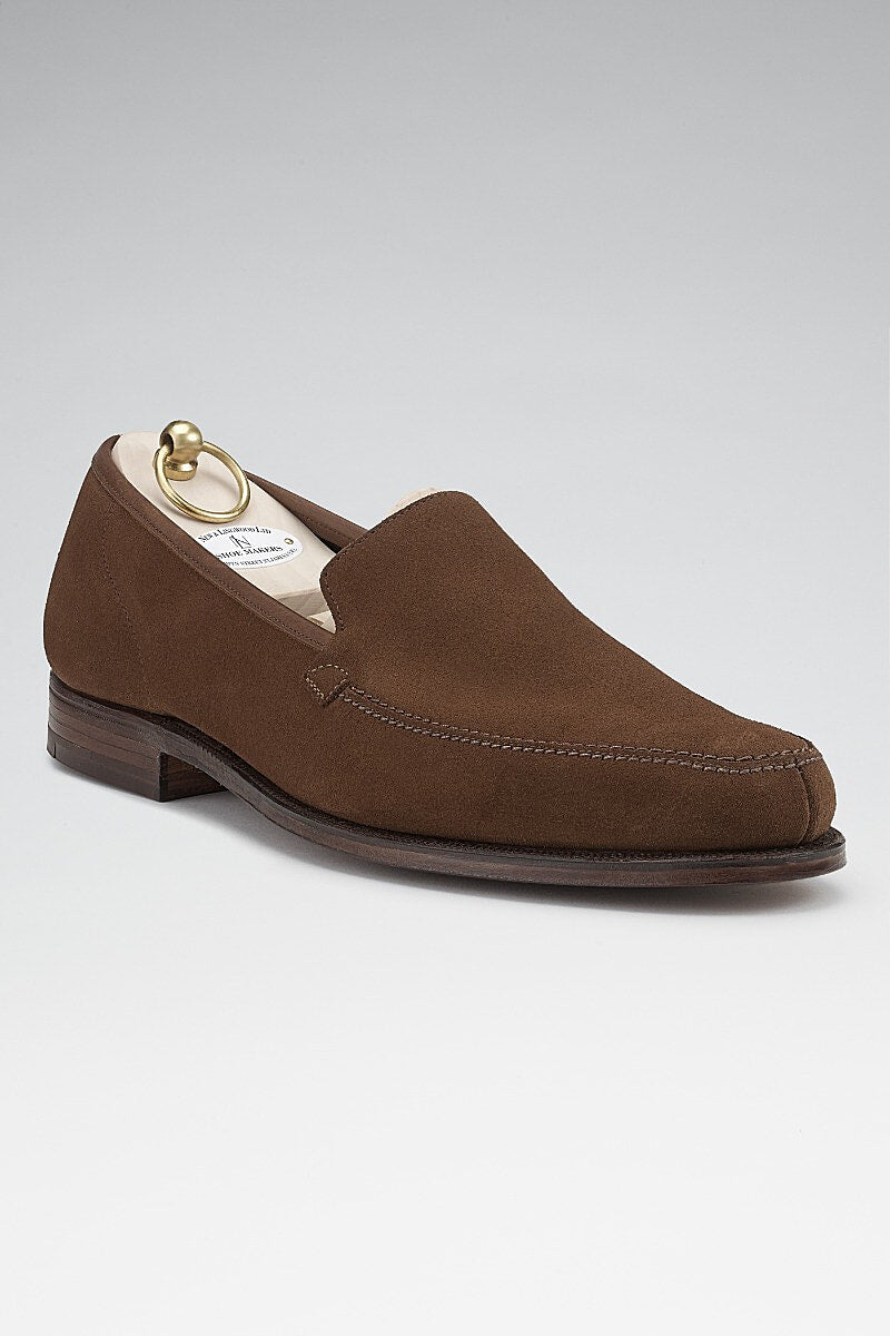 Tobacco Calf Suede Eton Loafers