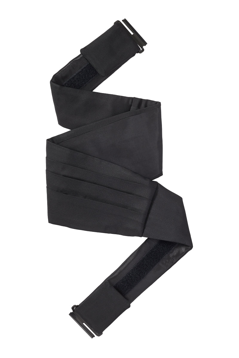 Black Silk Barathea Cummerbund