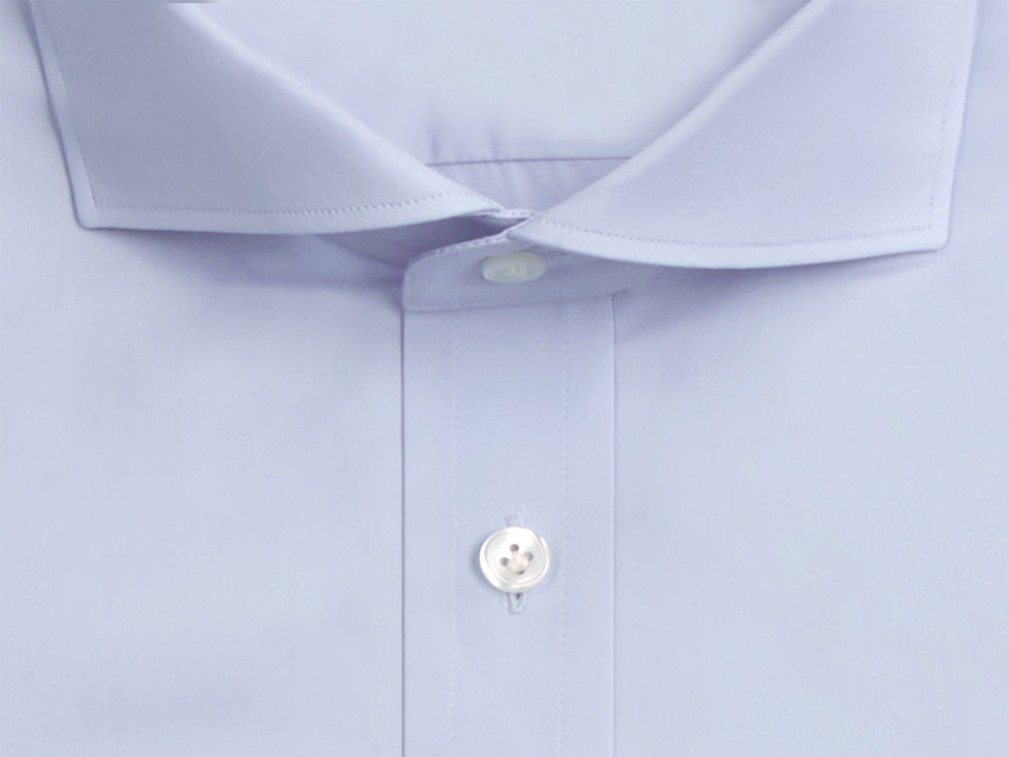 Pale Blue Poplin Cutaway Collar