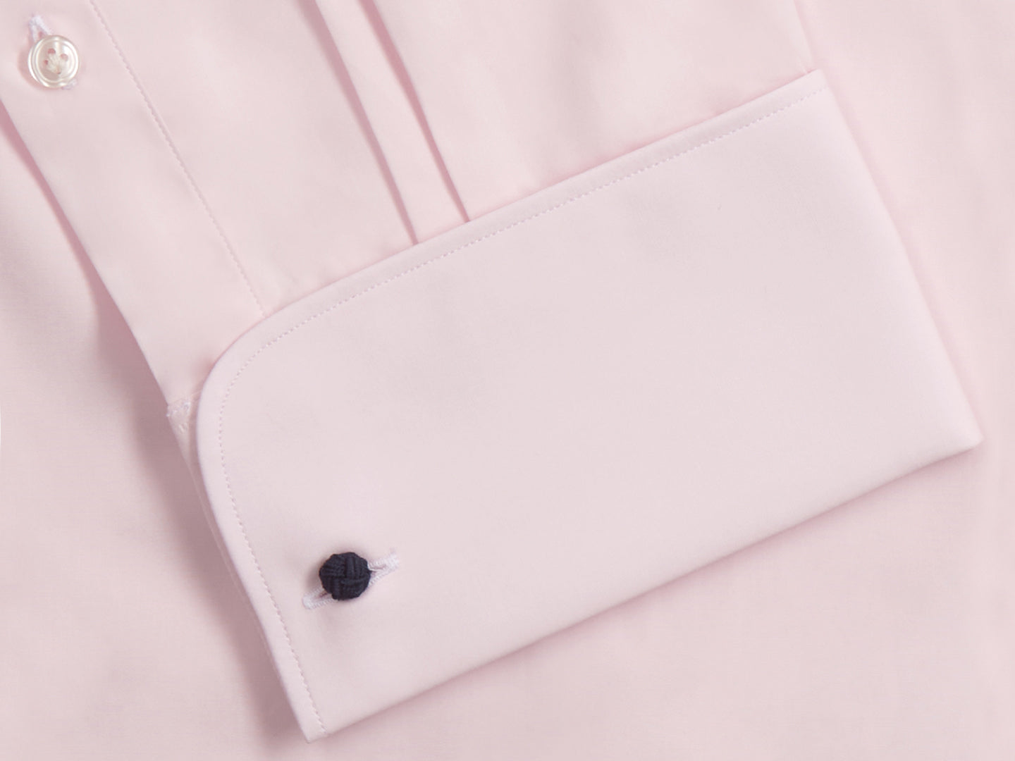 Pink Poplin Double Cuff