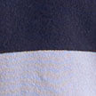 Navy & Blue Stripe Lambswool Knitted Polo