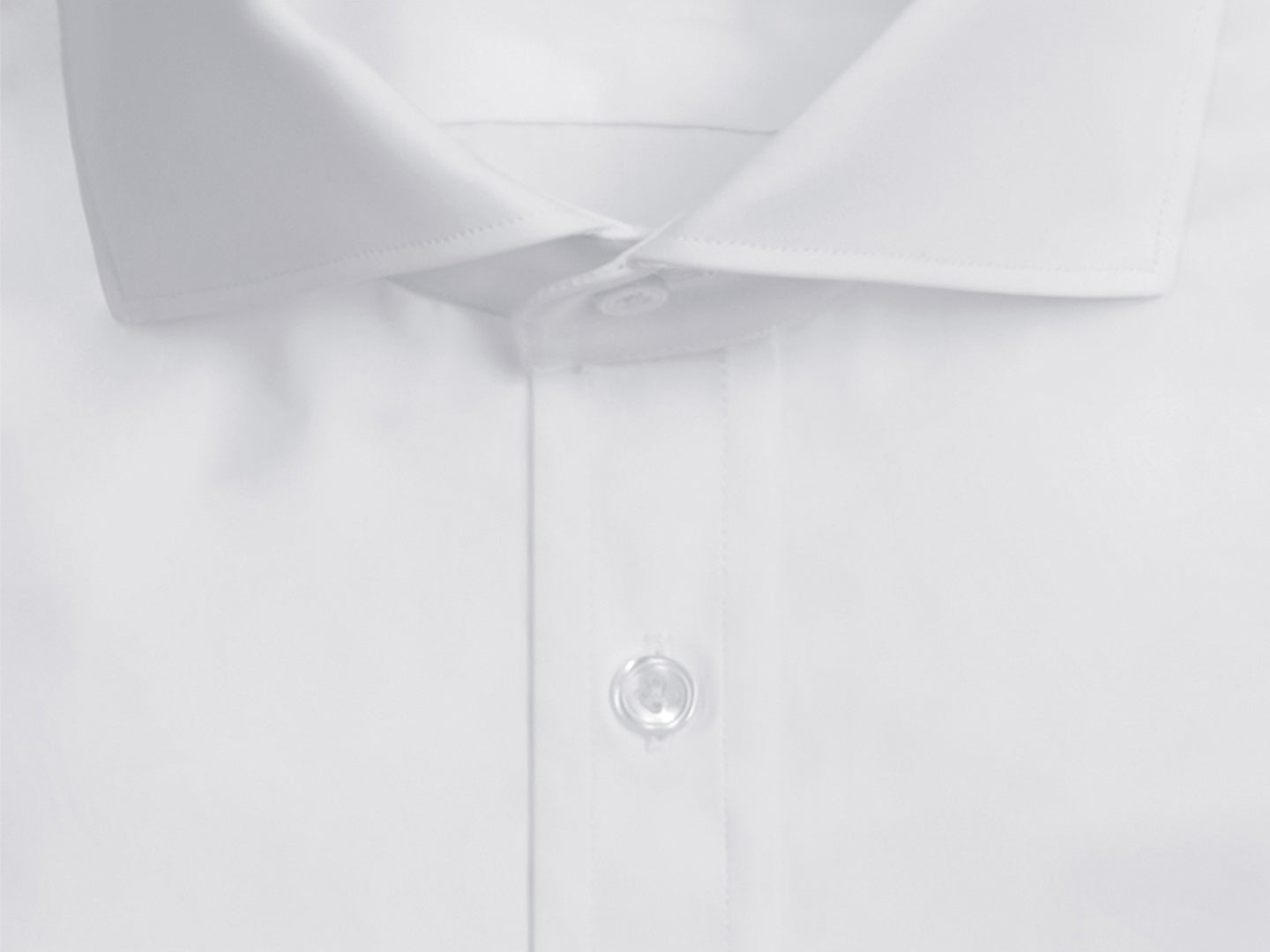 White Poplin Cutaway Collar