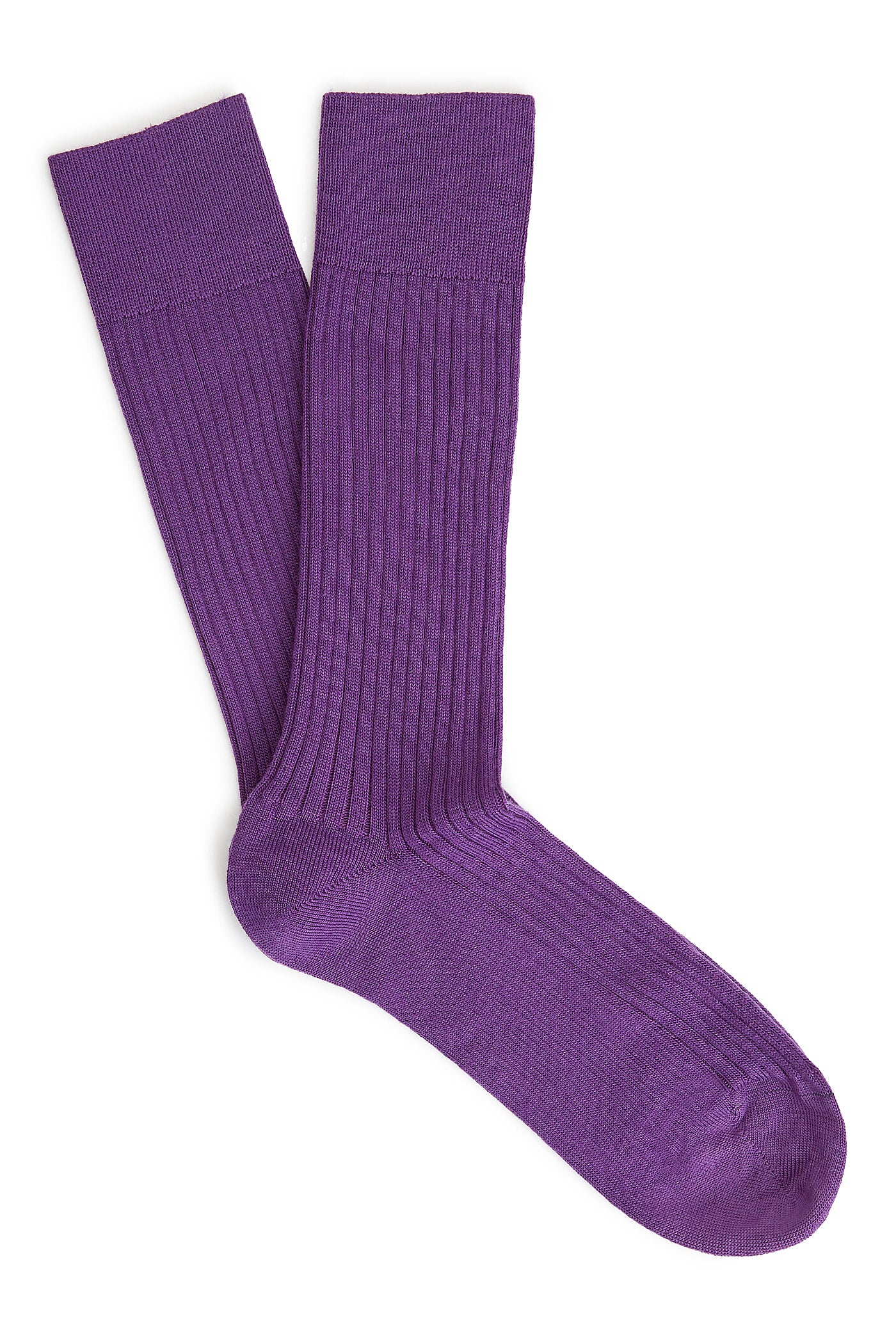 Purple Mid Calf Lightweight Merino Wool Socks