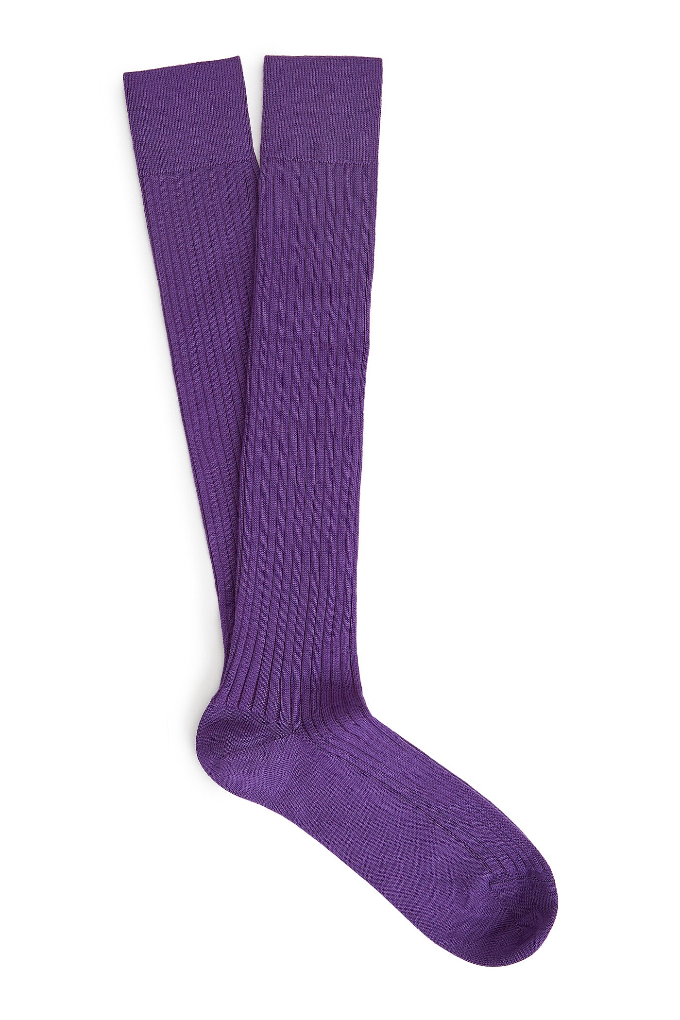 Purple Long Lightweight Wool Socks