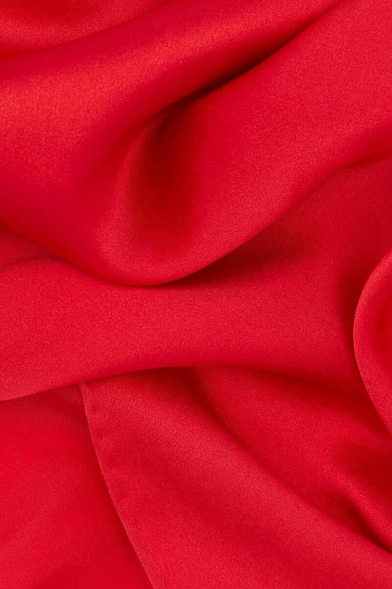 Pink Plain Silk Pocket Square