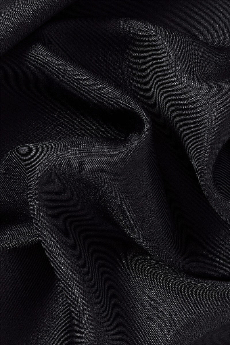 Black & White Shoestring Silk Pocket Square