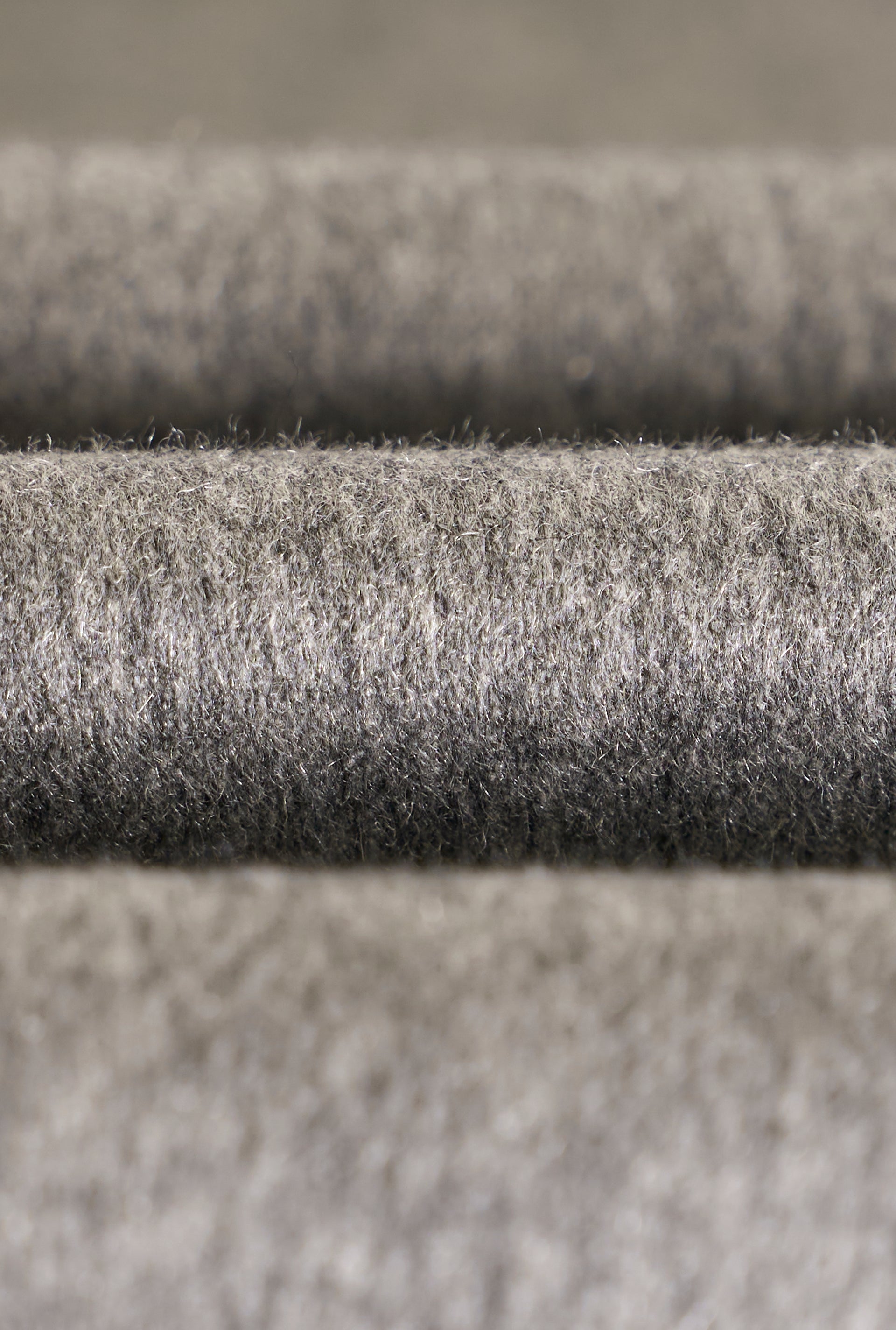 Grey Unlined Cashmere Dressing Gown