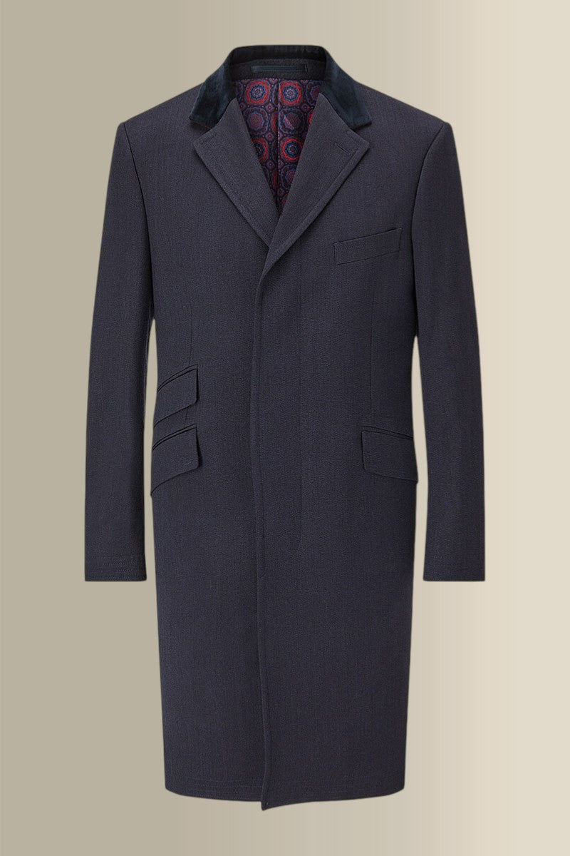 Navy Covert Coat