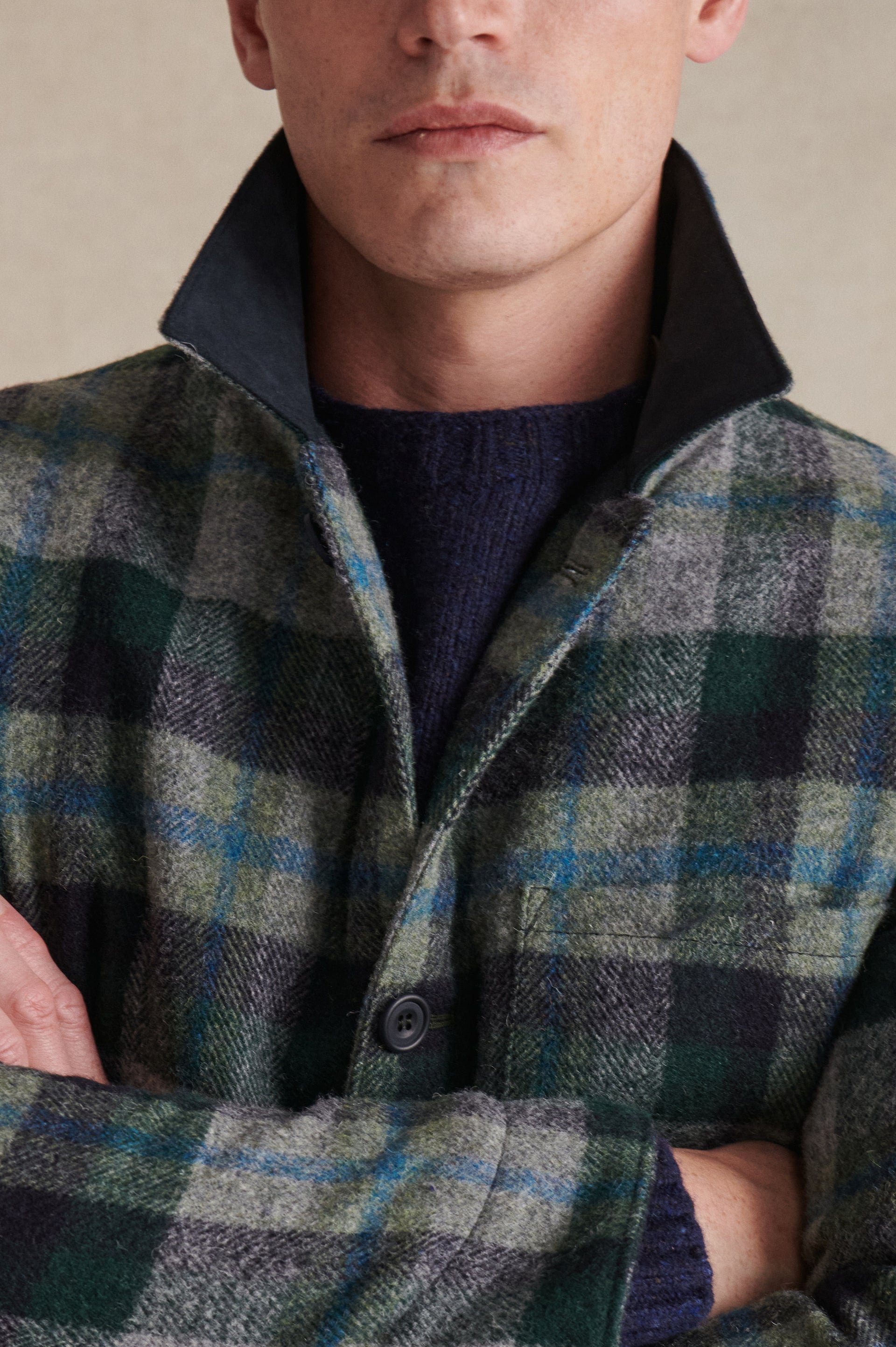Green Black Watch Painters Jacket