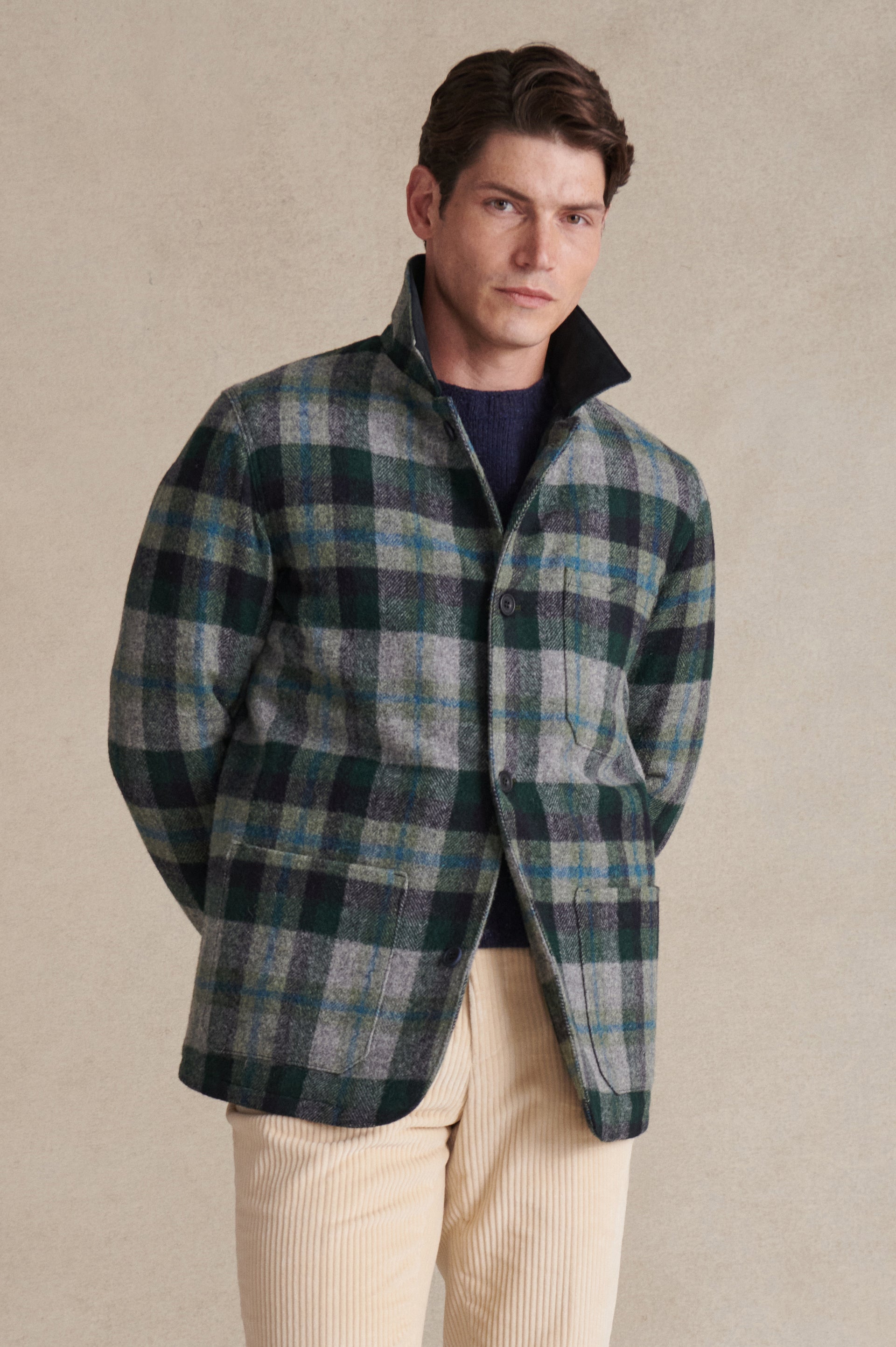 Green Black Watch Painters Jacket