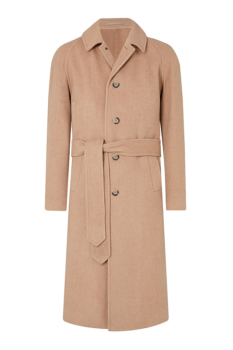 Camel Hair Wrap Coat