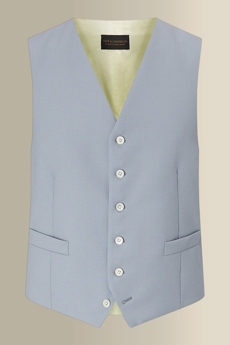 Dove Single Breasted Wool Waistcoat