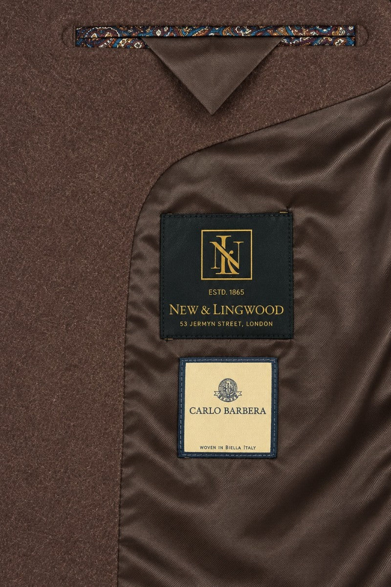 Brown Single Breasted Camel Hair Jacket