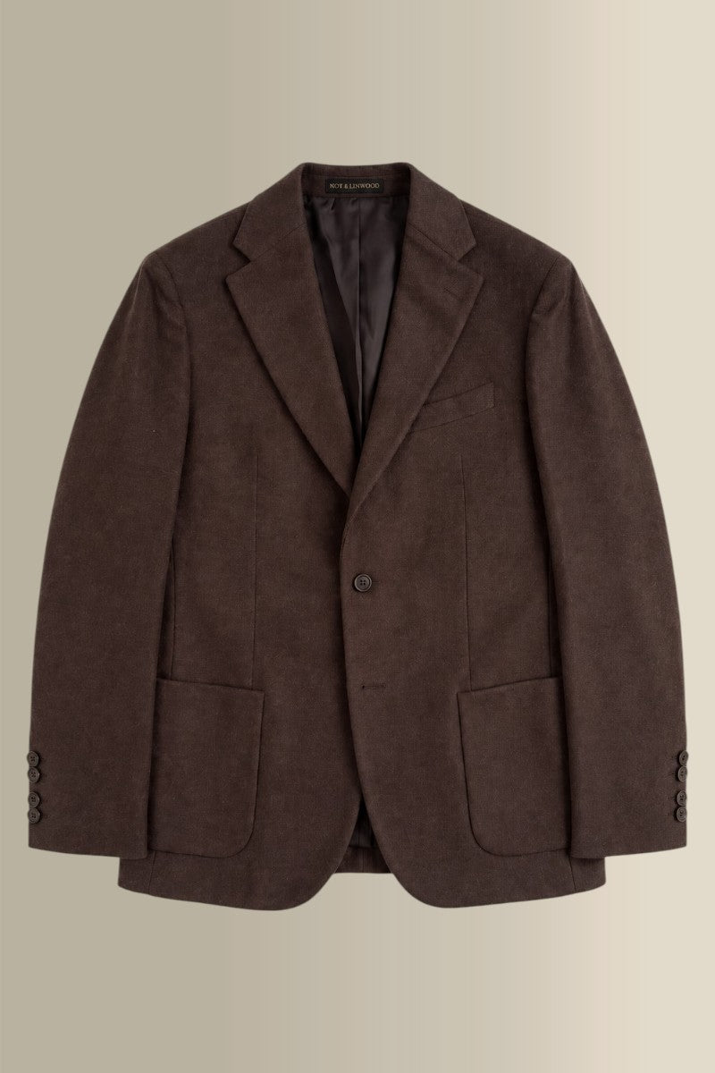Brown Single Breasted Camel Hair Jacket