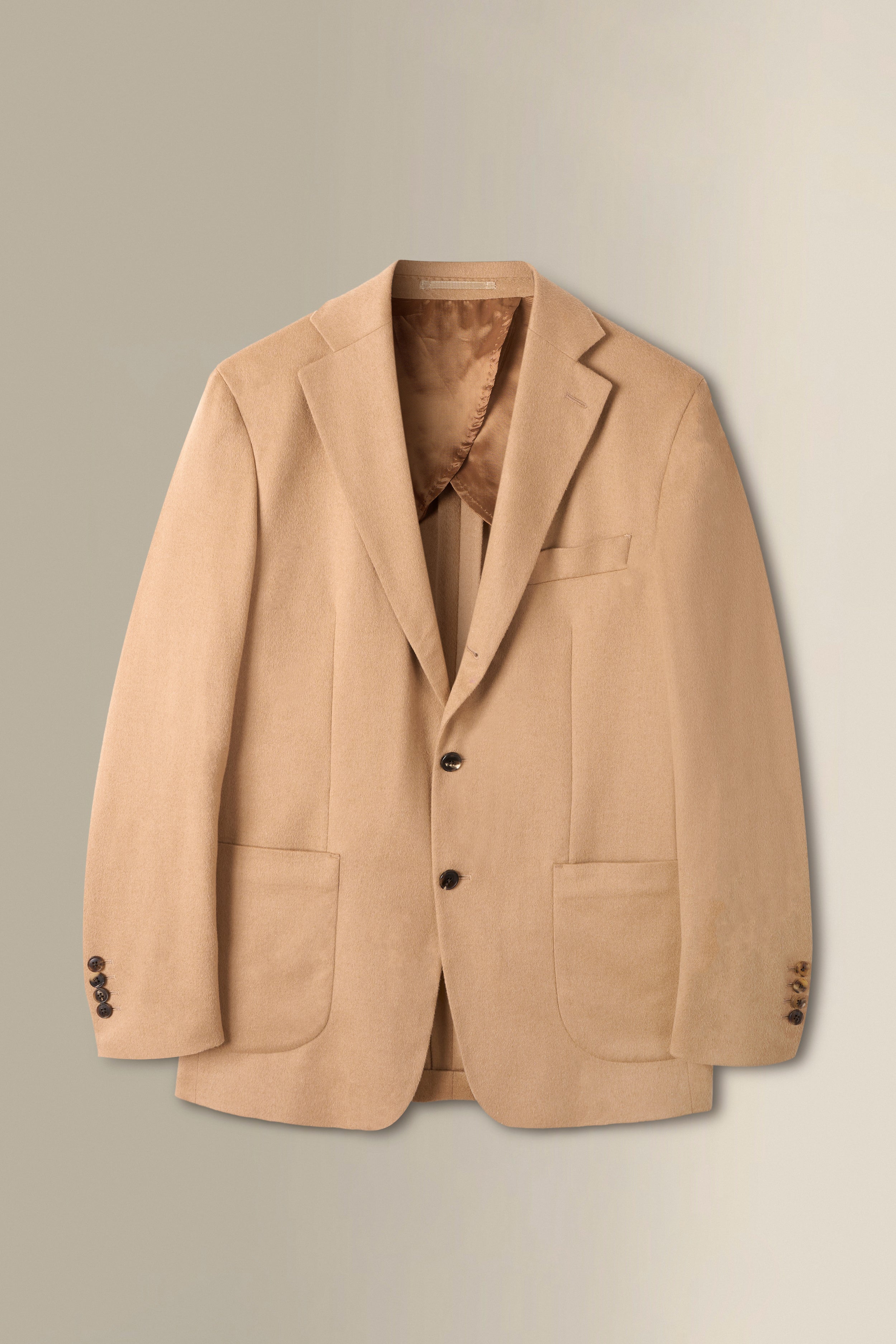 Fawn Single Breasted Camel Hair Jacket