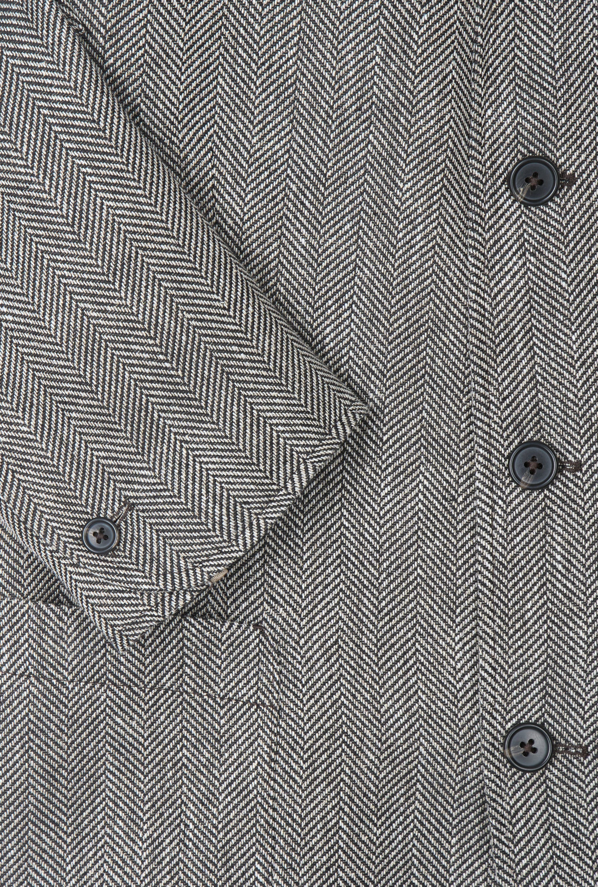 Grey Herringbone 5 Button Jacket
