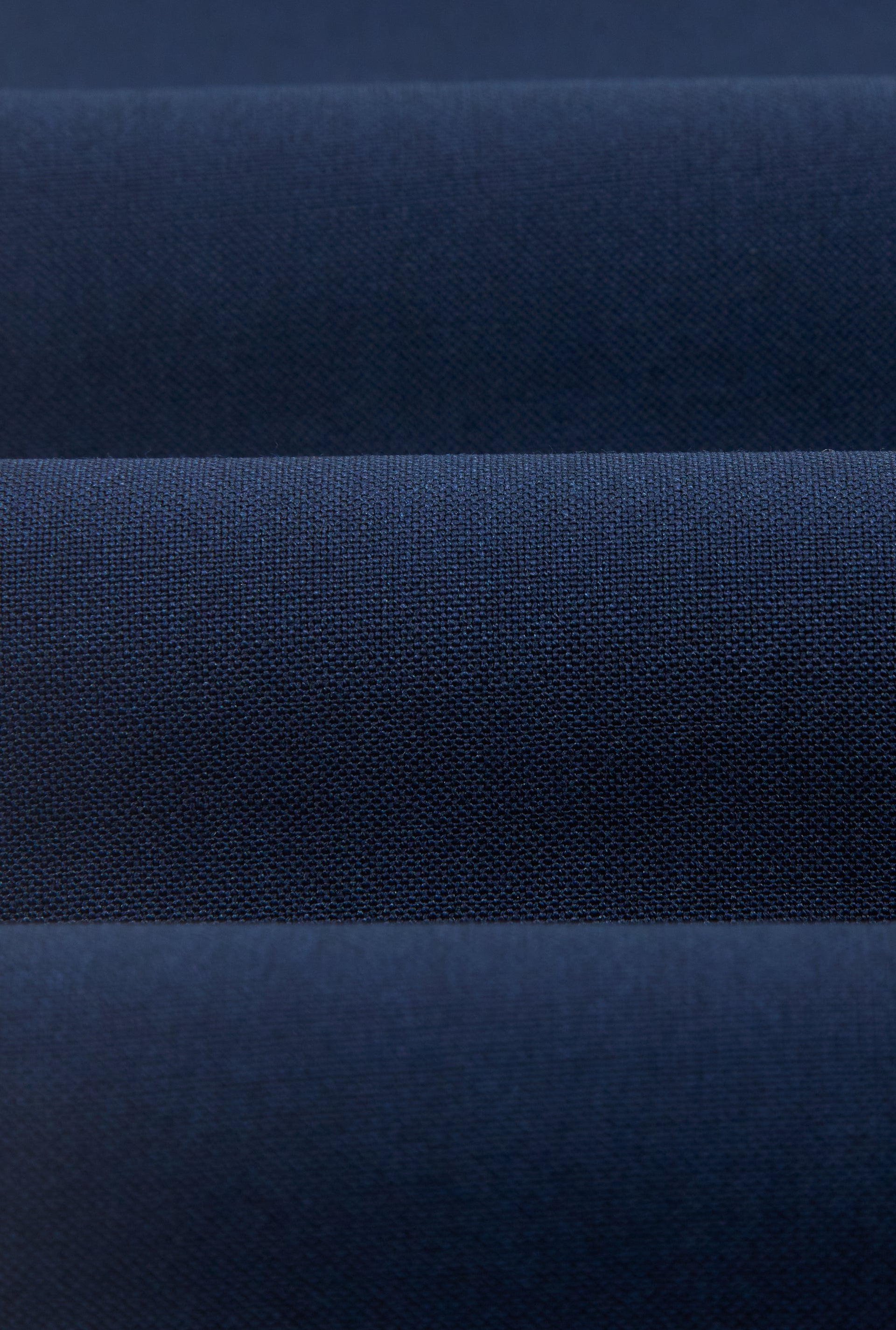 Navy Single Pleat Wool & Mohair Trousers