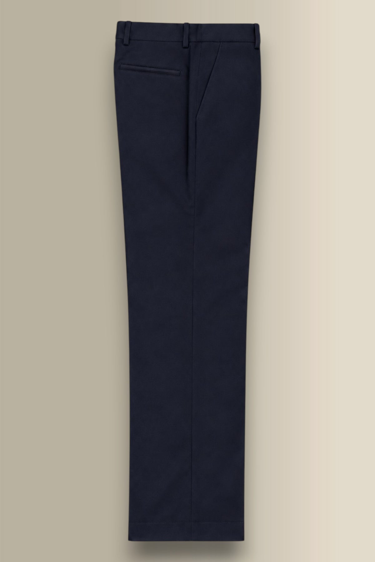 Navy Flat Front Winter Chinos