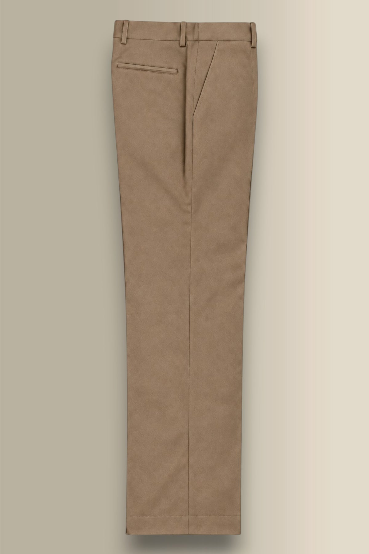 Tan Flat Front Winter Chinos