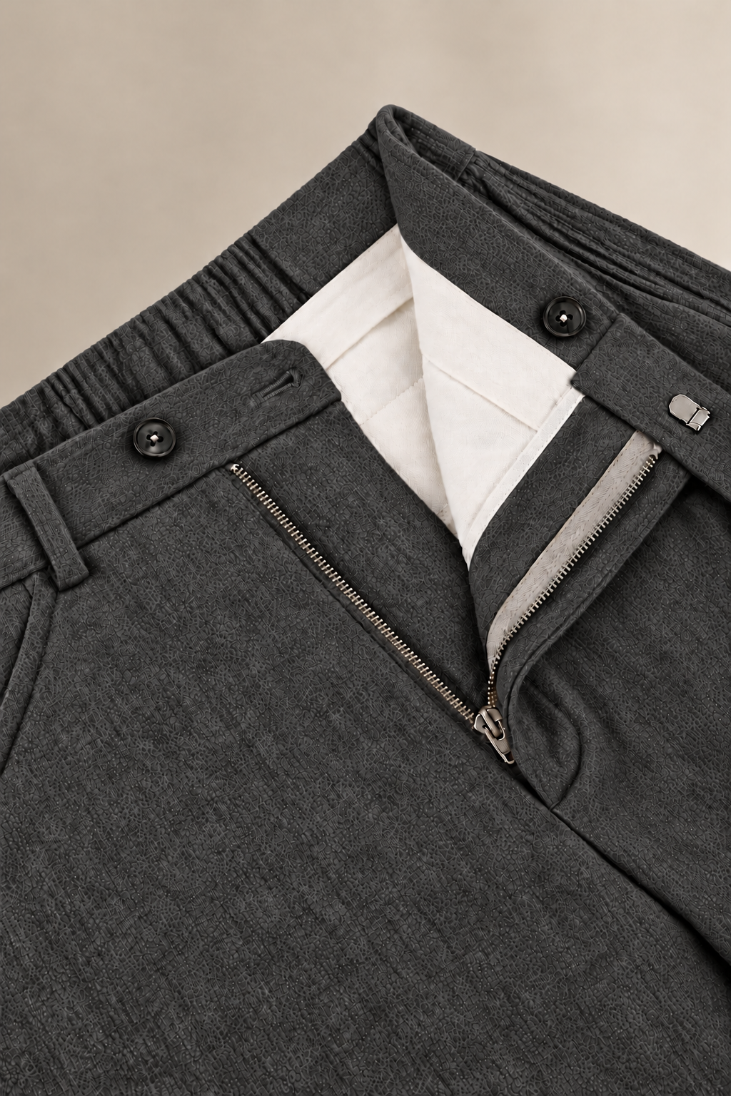 Dark Grey Flannel All Day Trousers