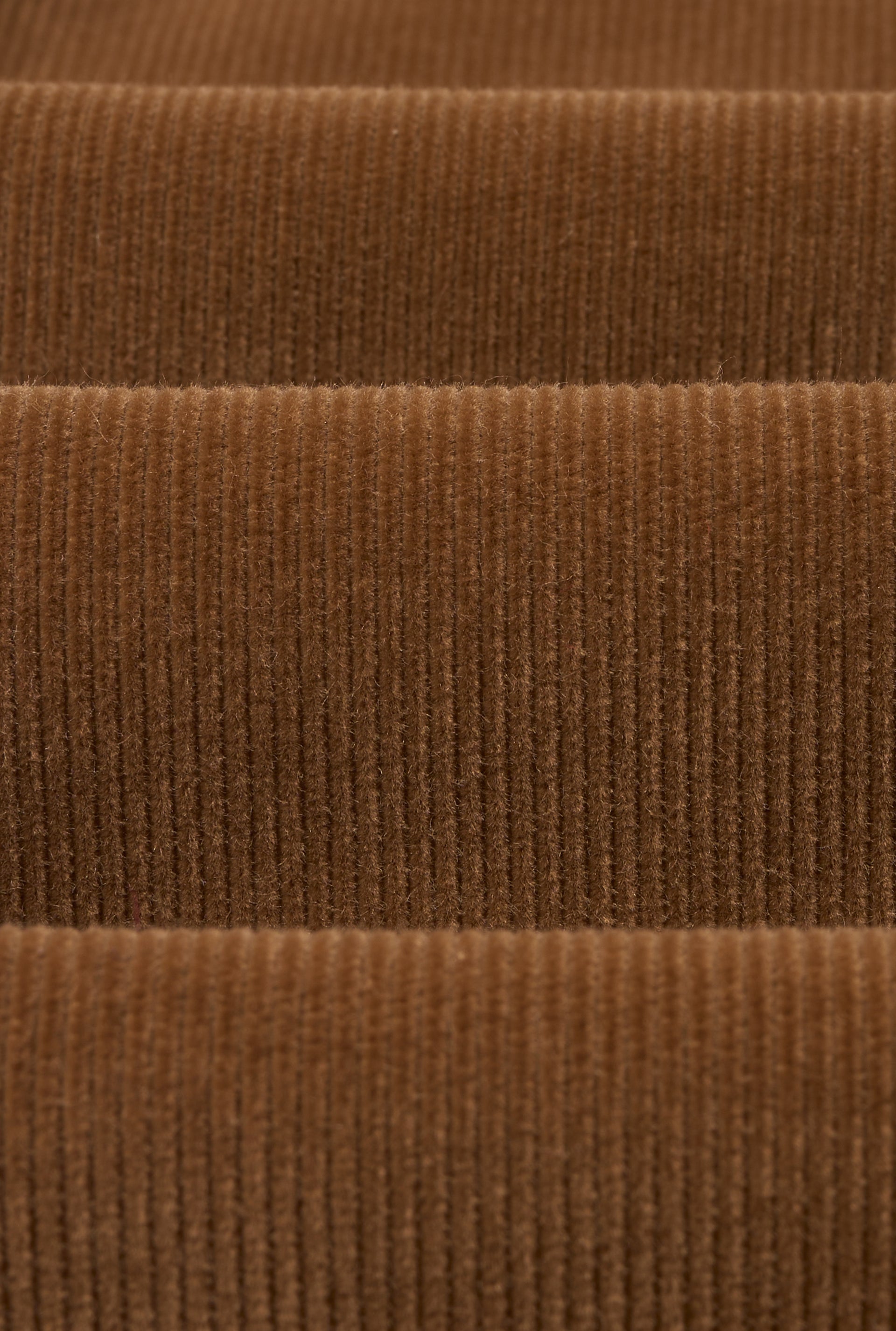 Camel Flat Front 14 Wale Corduroy Trousers