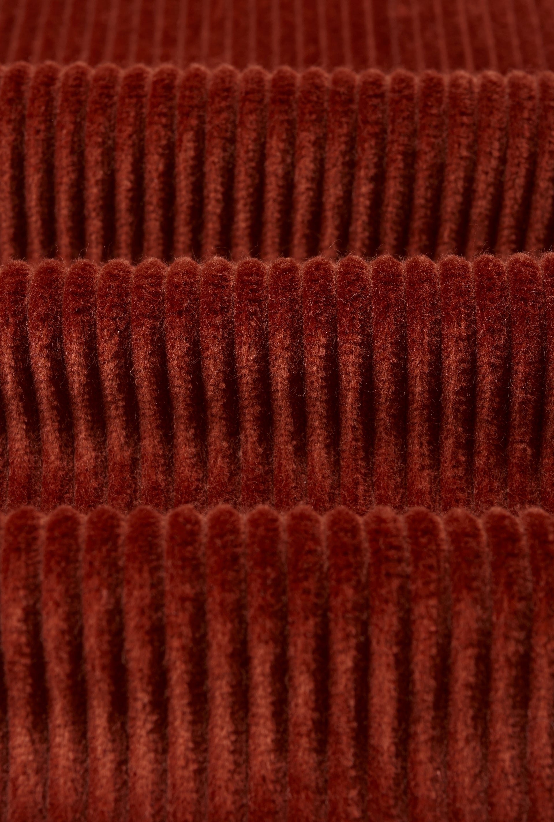 Rust Flat Front 5 Wale Corduroy Trousers