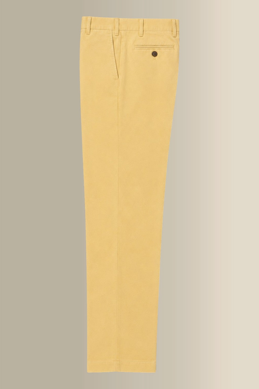 Cream Flat Front Moleskin Trousers