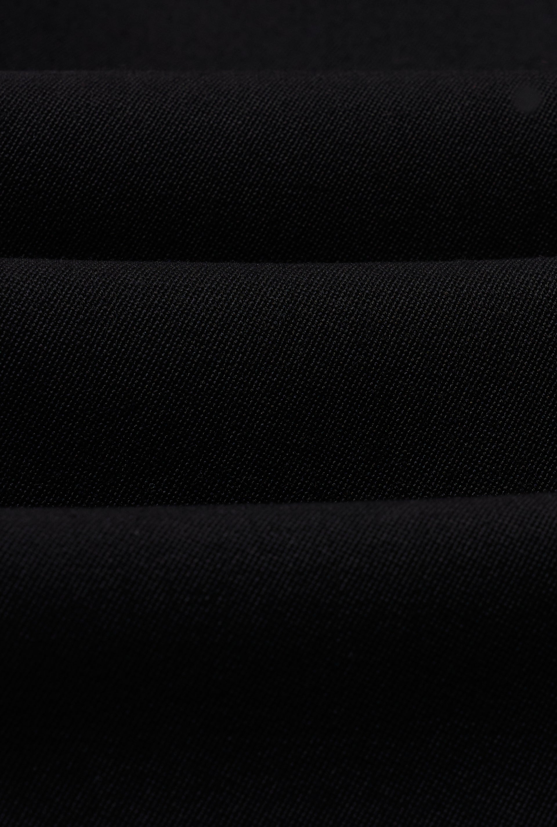 Black Double Pleat Barathea Trousers