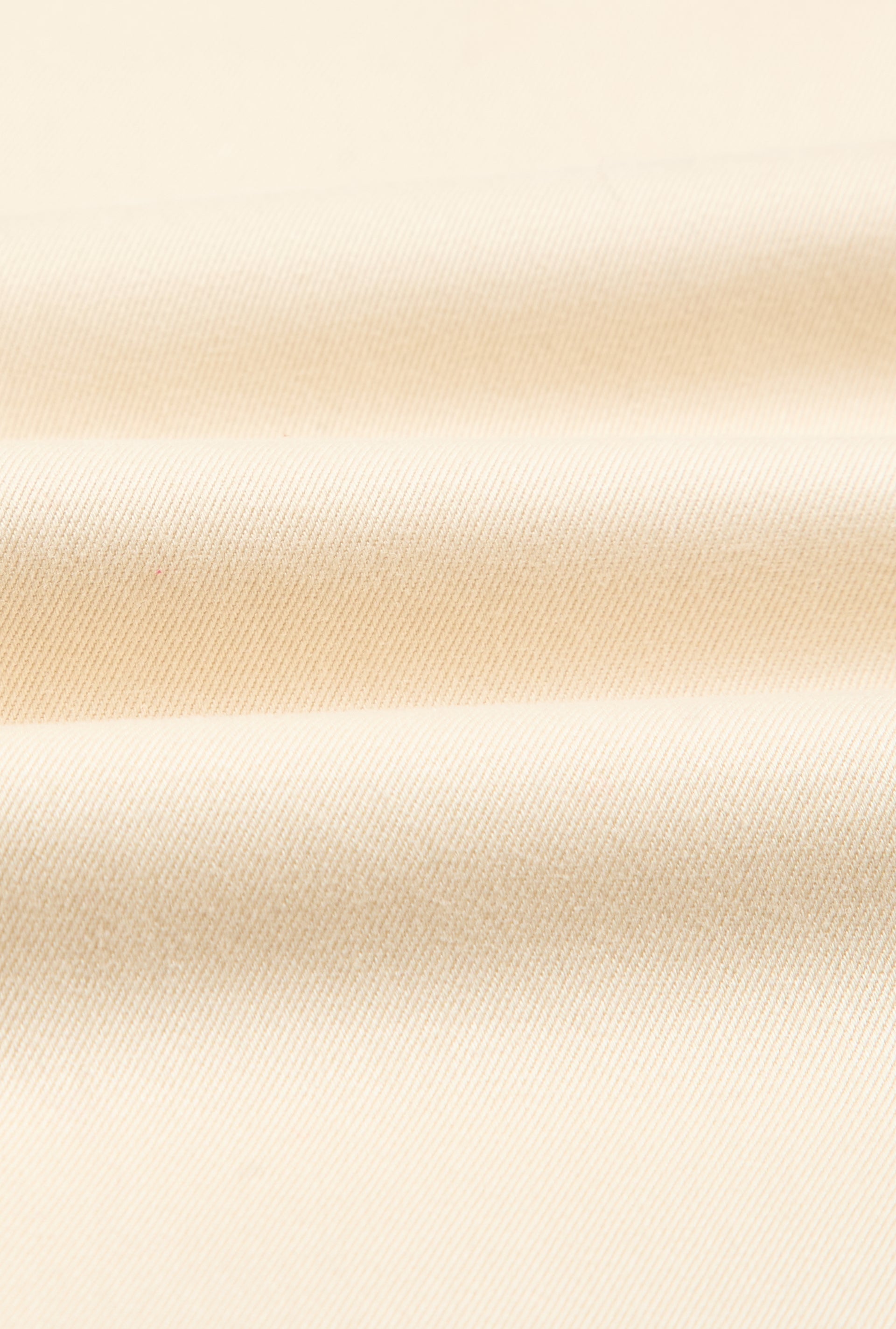 Cream Flat Front Cotton Chinos