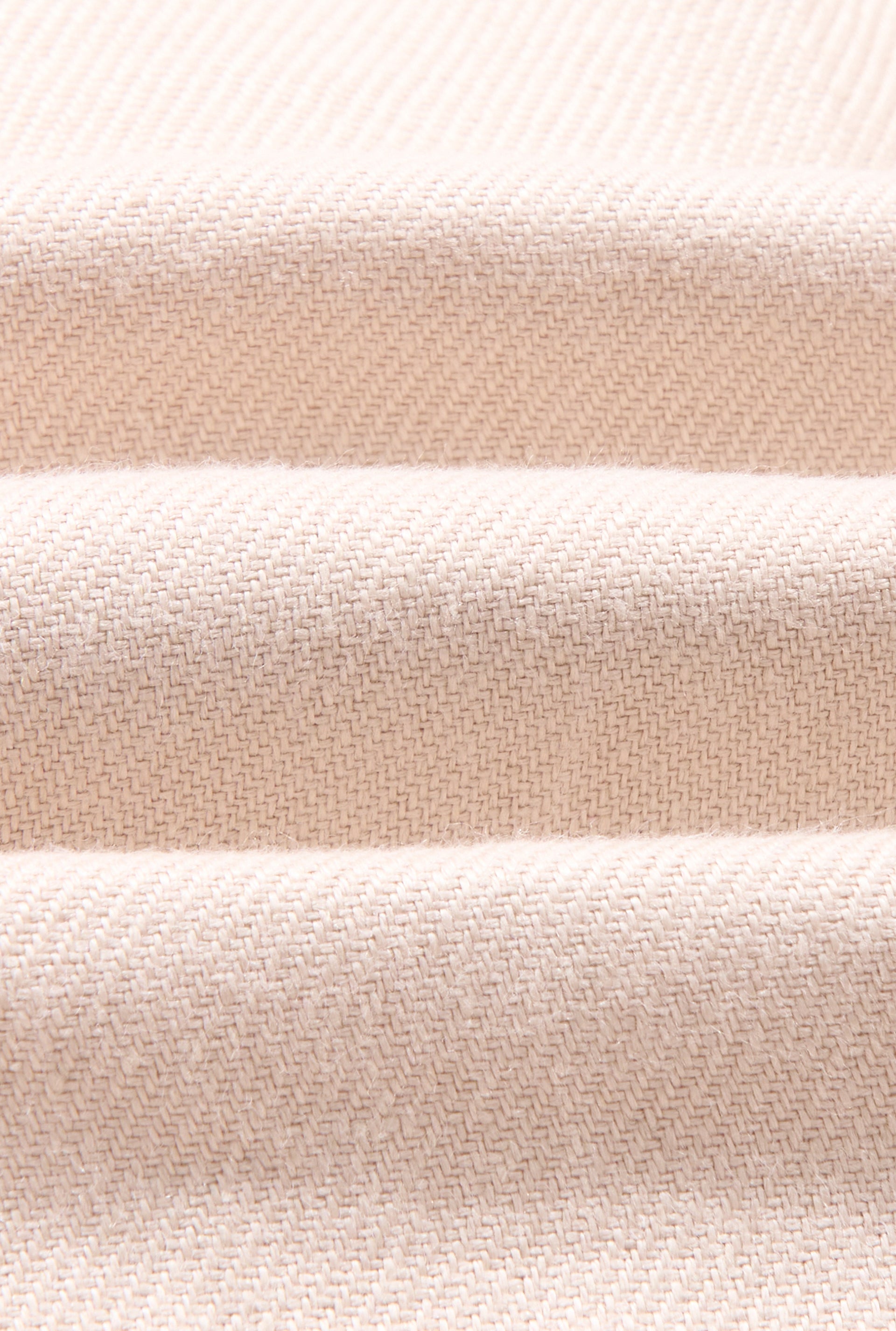 Cream Single Pleat Linen Twill Shorts