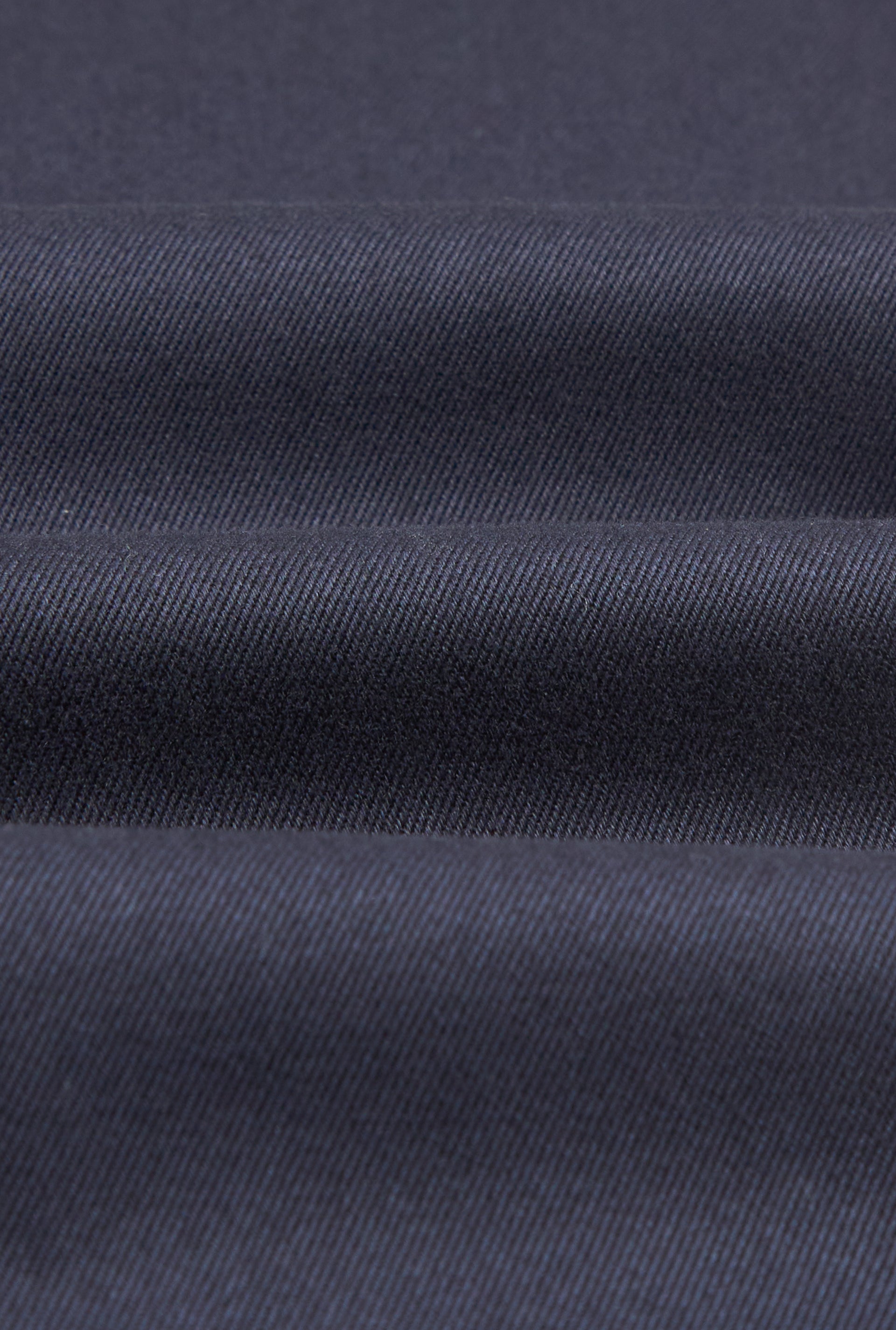 Navy Flat Front Linen Twill Trousers