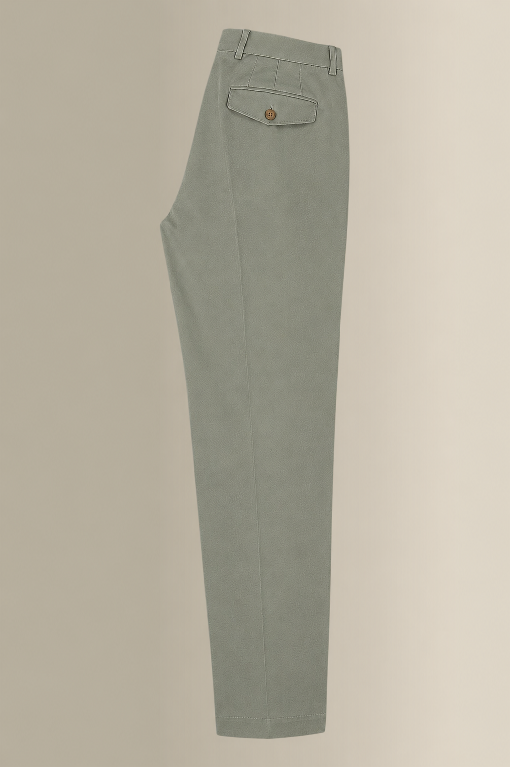 Sage Flat Front Garment Washed Chinos