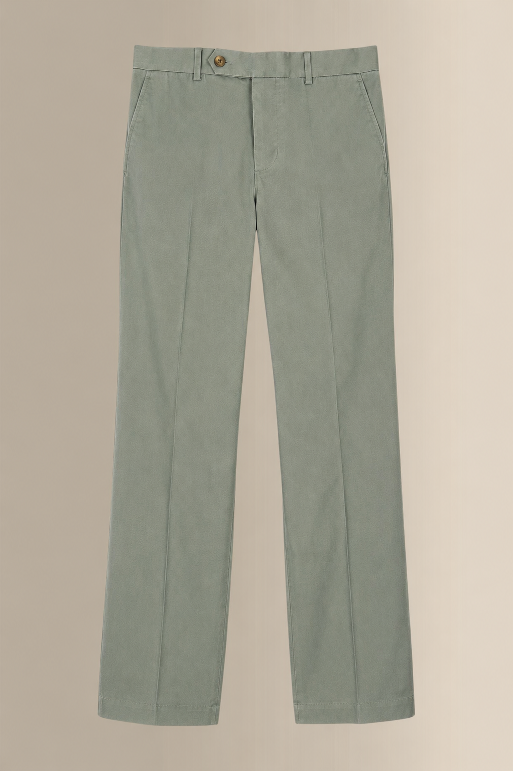 Sage Flat Front Garment Washed Chinos