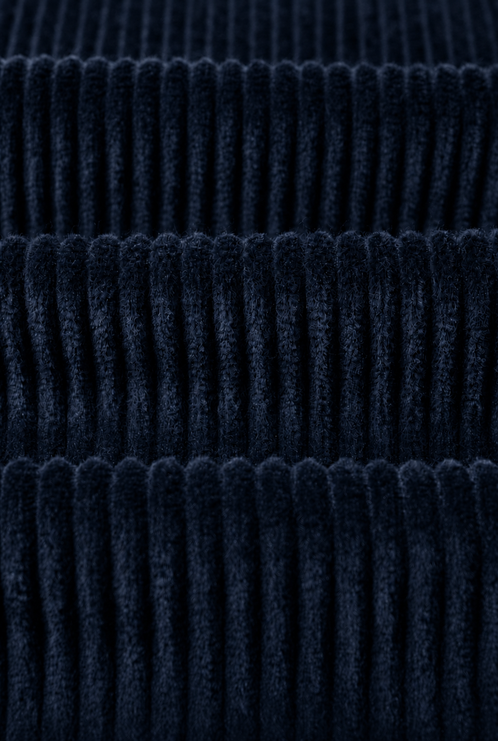 Navy Flat Front 5 Wale Corduroy Trousers