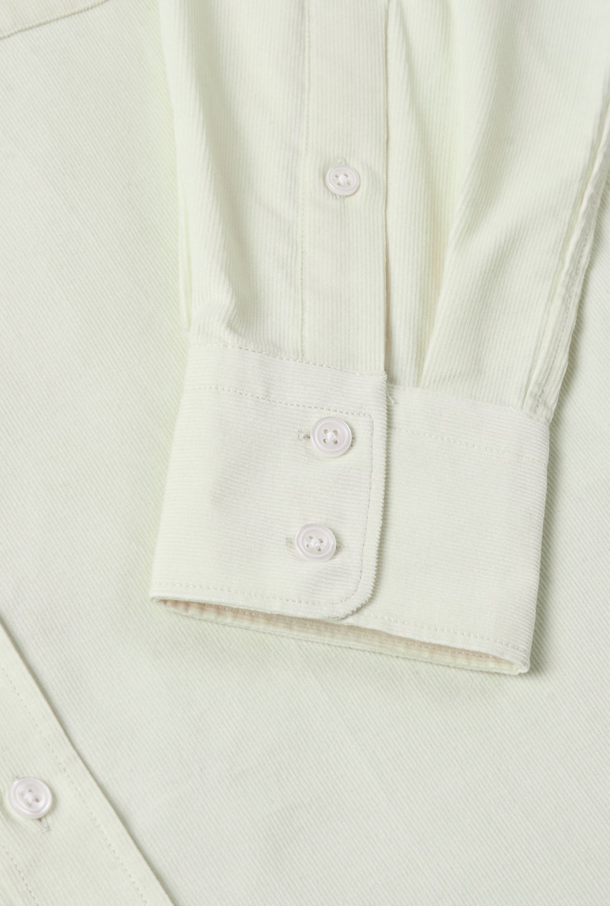 Cream Needlecord Salcombe Shirt