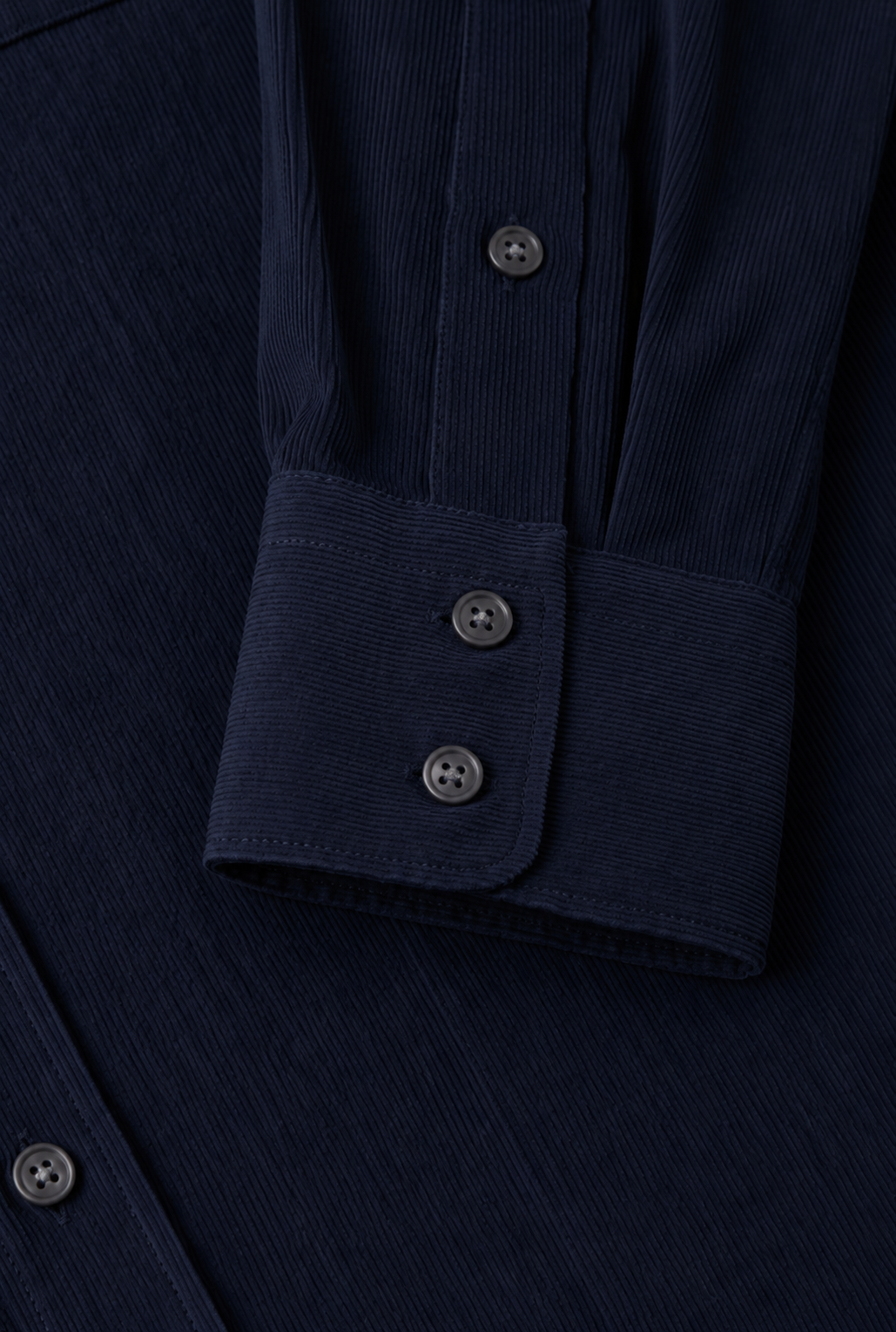 Navy Needlecord Salcombe Shirt