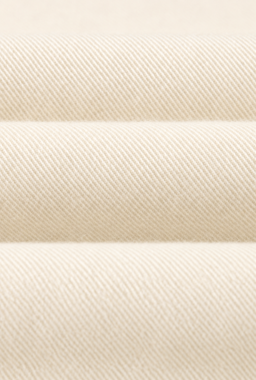 Cream Cutaway Collar Standard Fit Brushed Cotton Shirt