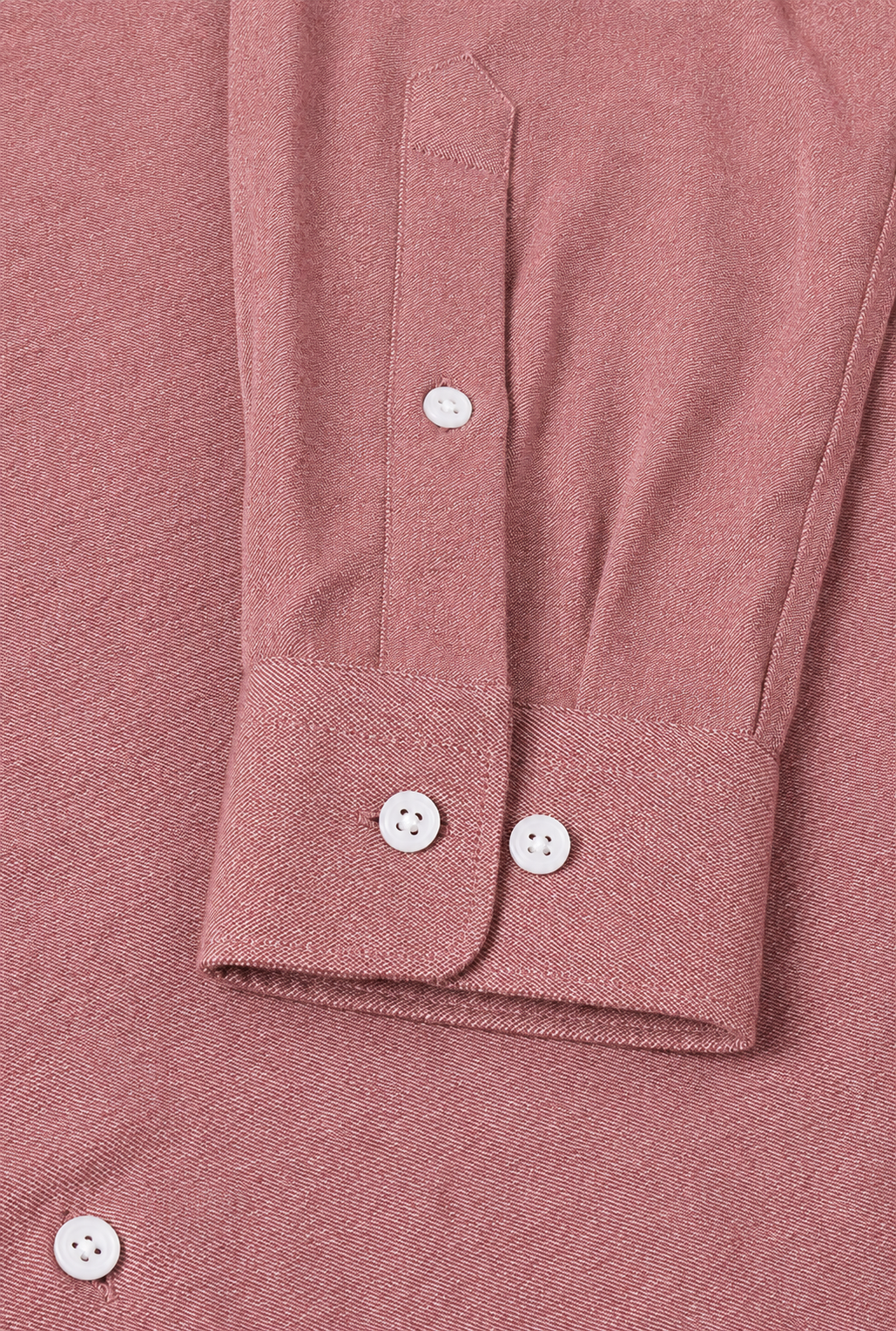 Red Cutaway Collar Standard Fit Brushed Cotton Shirt