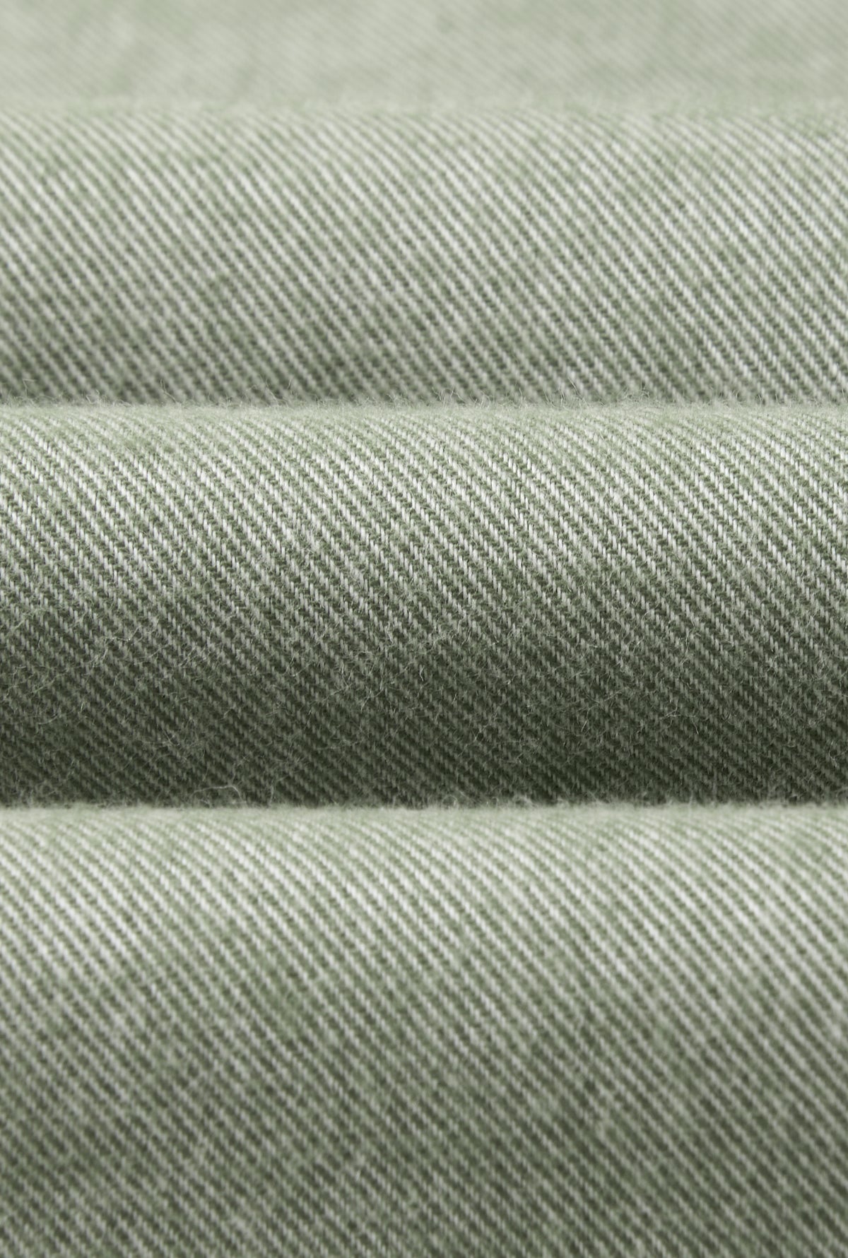 Green Cutaway Collar Standard Fit Brushed Cotton Shirt