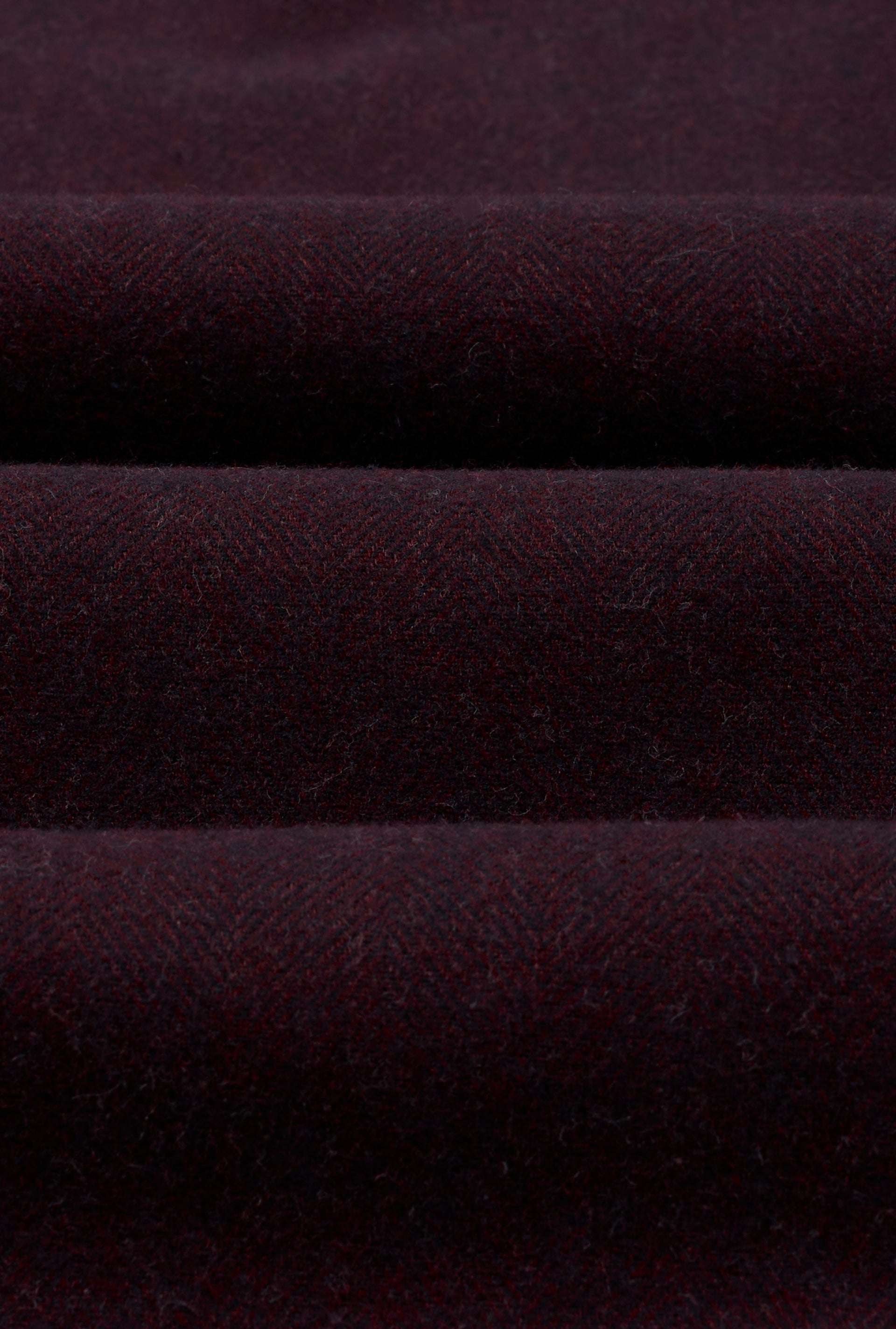 Burgundy Cutaway Collar Standard Fit Flannel Shirt