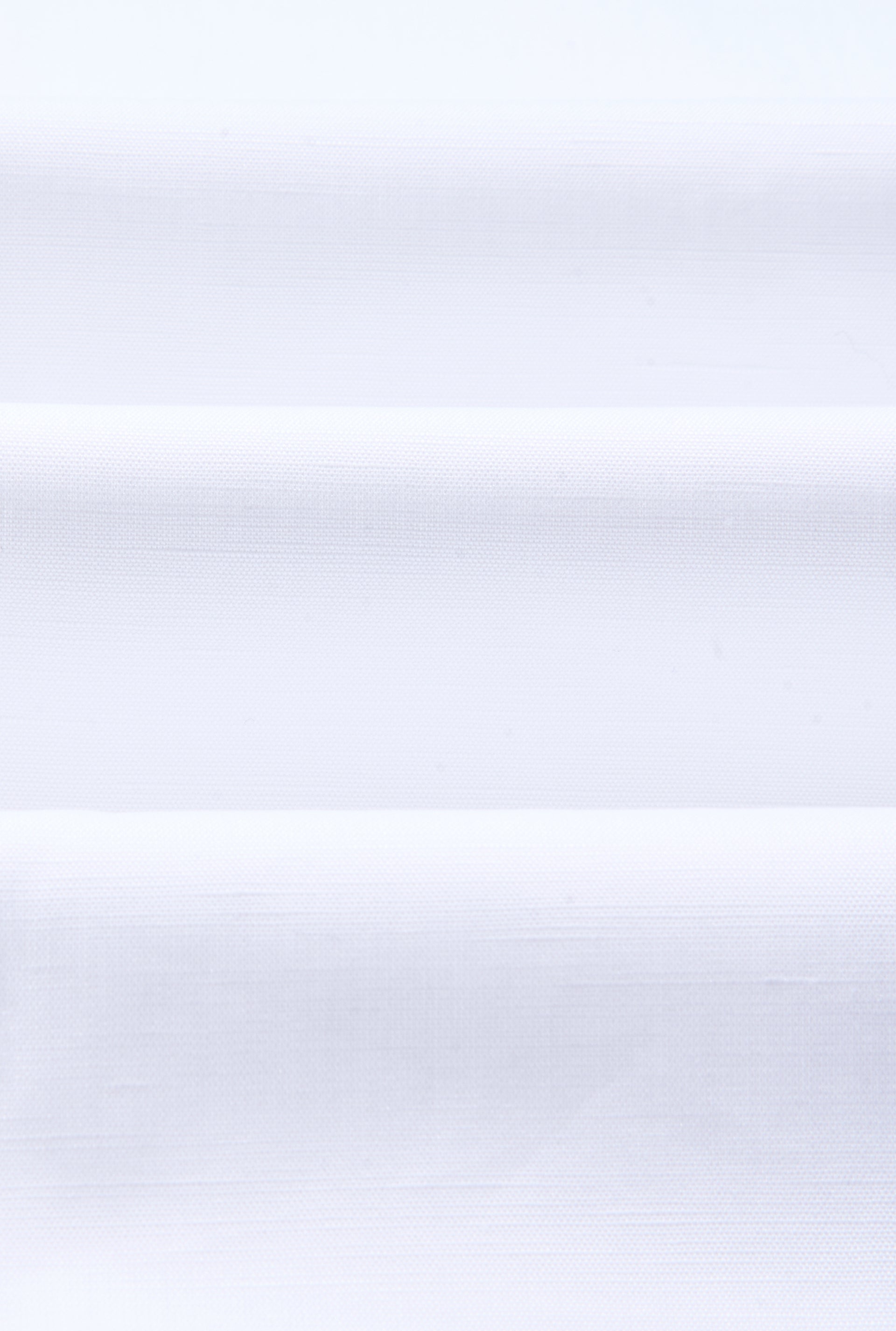 White St James' Collar Tailored Fit Single Cuff Cotton & Linen Shirt