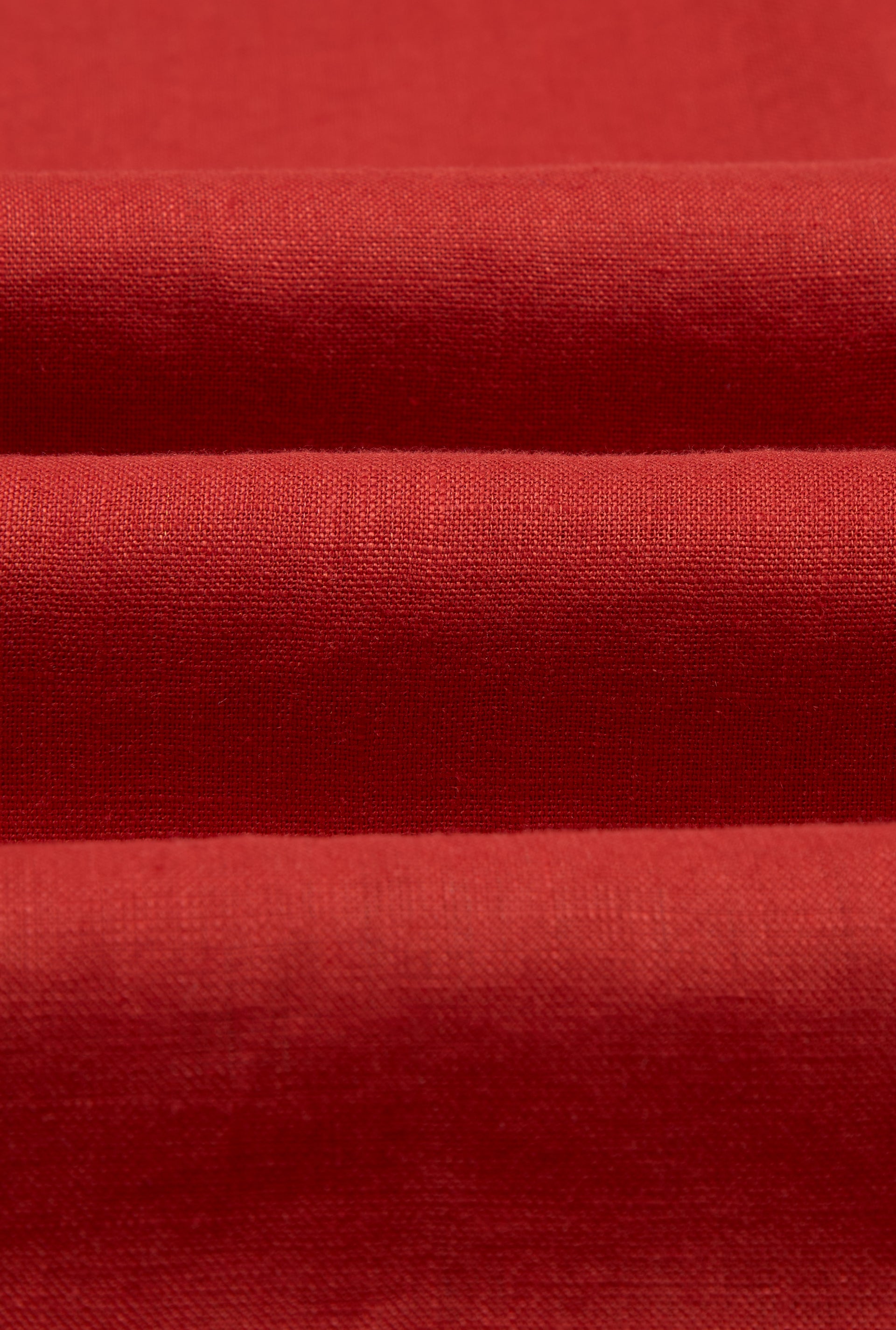 Rust Cutaway Collar Standard Fit Single Cuff Linen Shirt