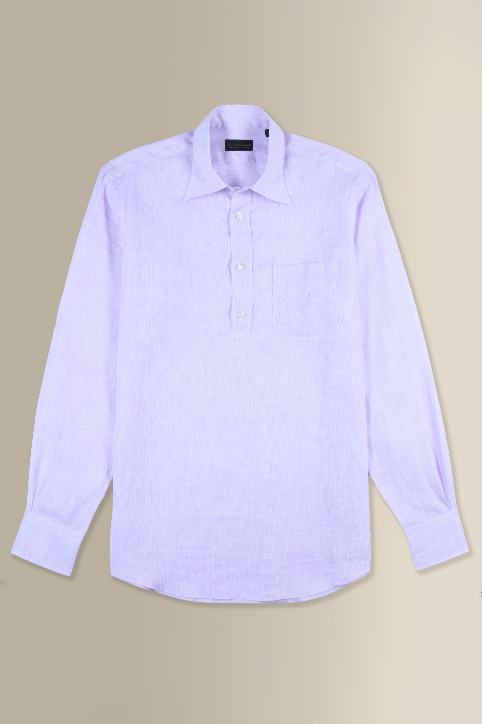 Lilac Linen Popover Shirt
