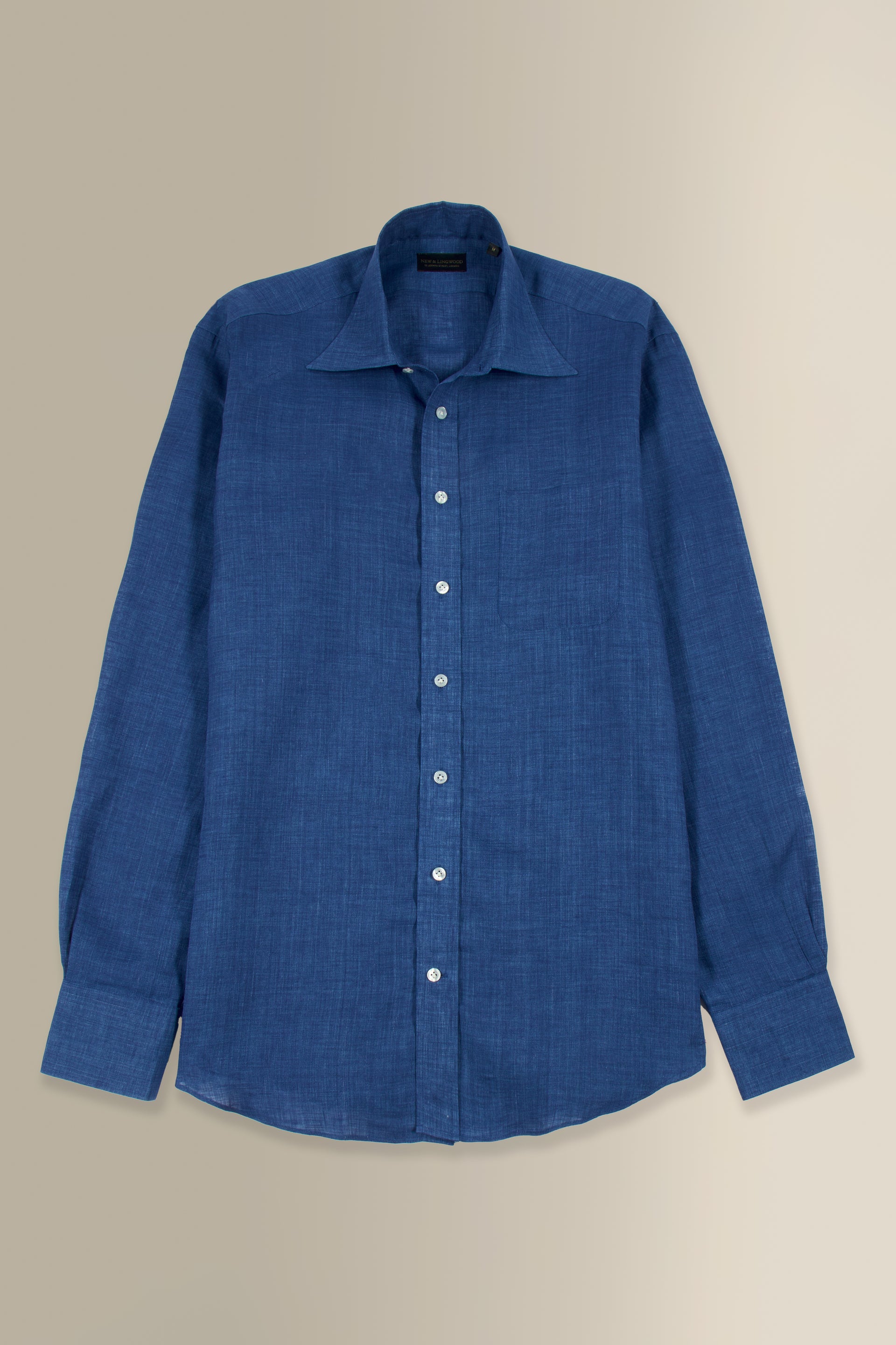 Cobalt Linen Beach Shirt