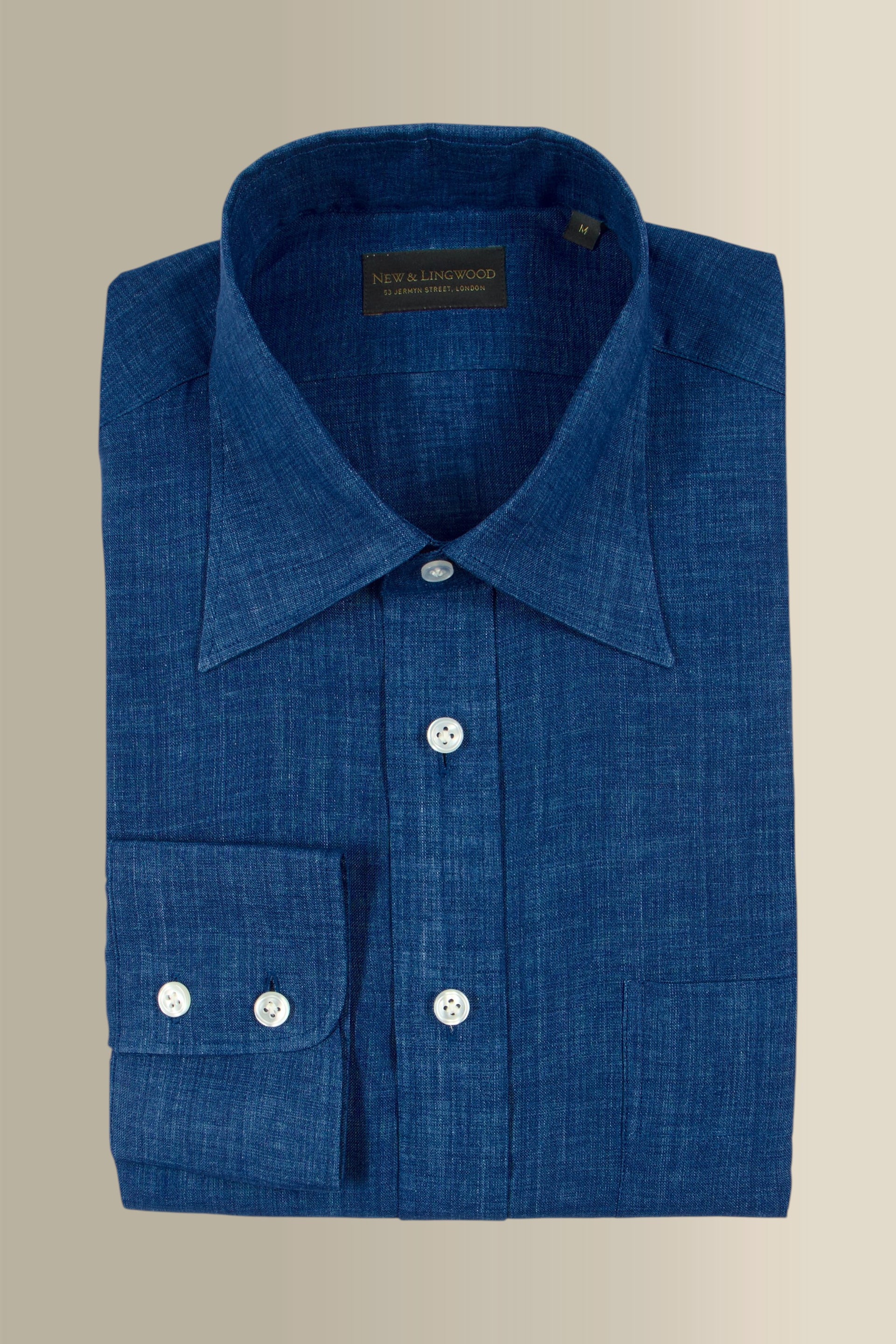 Cobalt Linen Beach Shirt