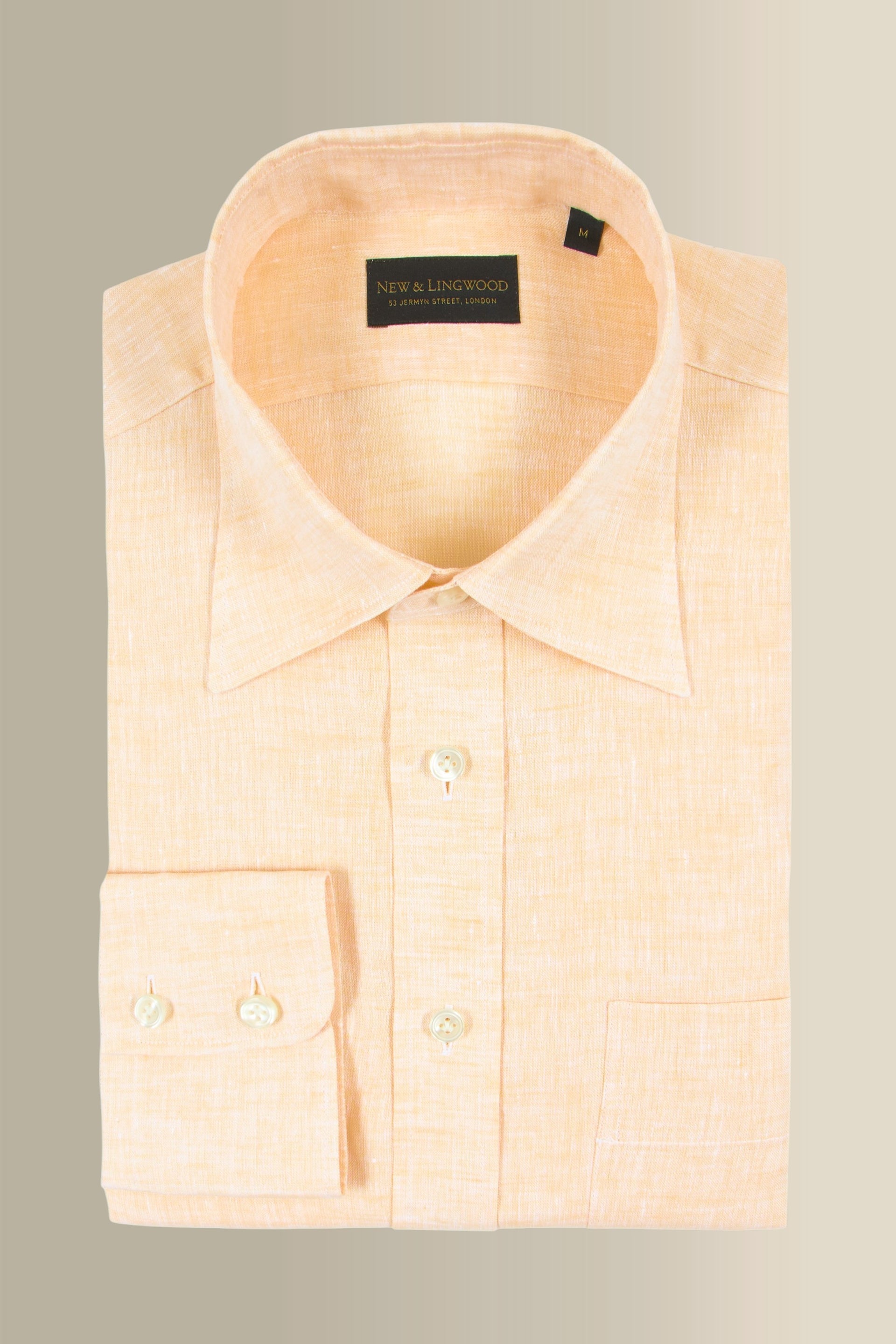 Peach Linen Beach Shirt