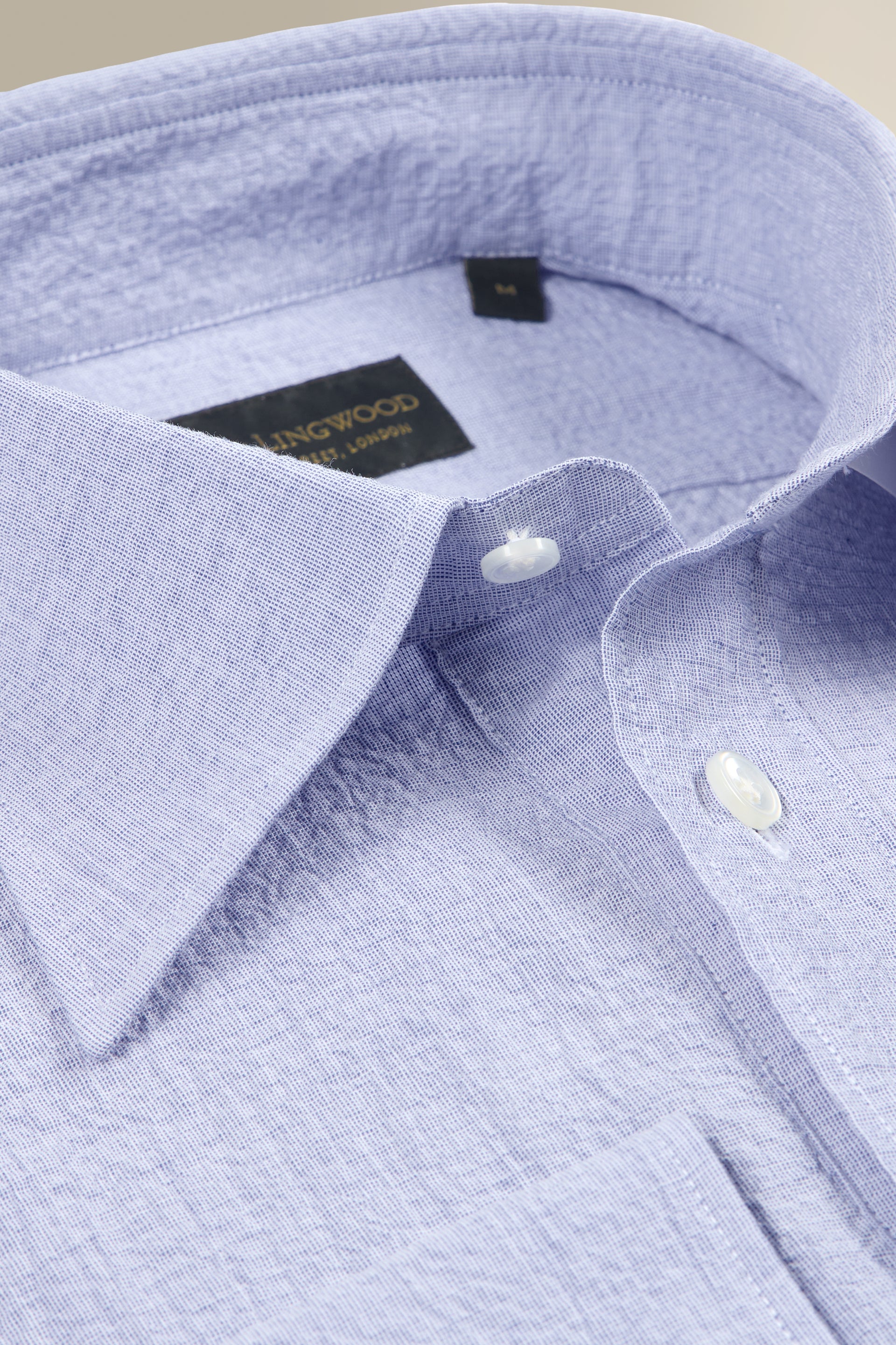 Blue Seersucker Popover Shirt