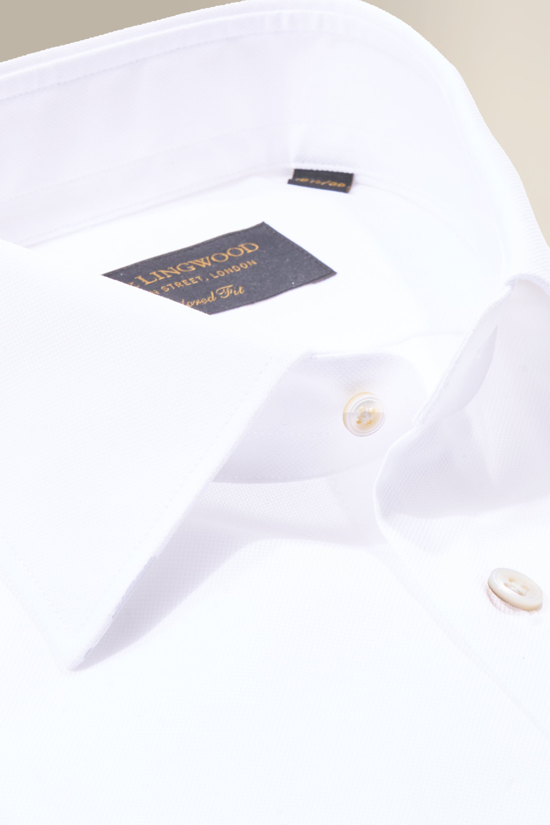 White St James' Collar Tailored Fit Single Cuff Oxford Shirt