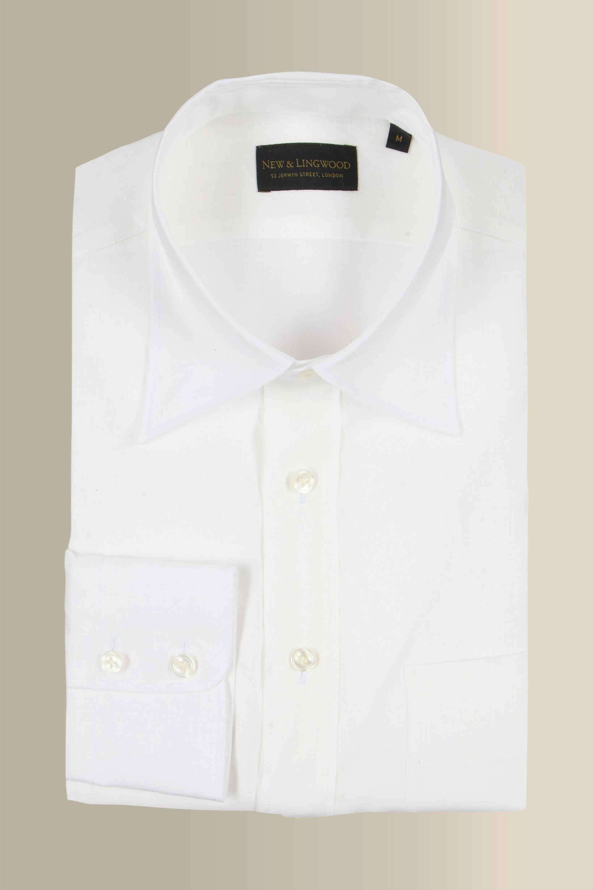 Ivory Linen Popver Shirt